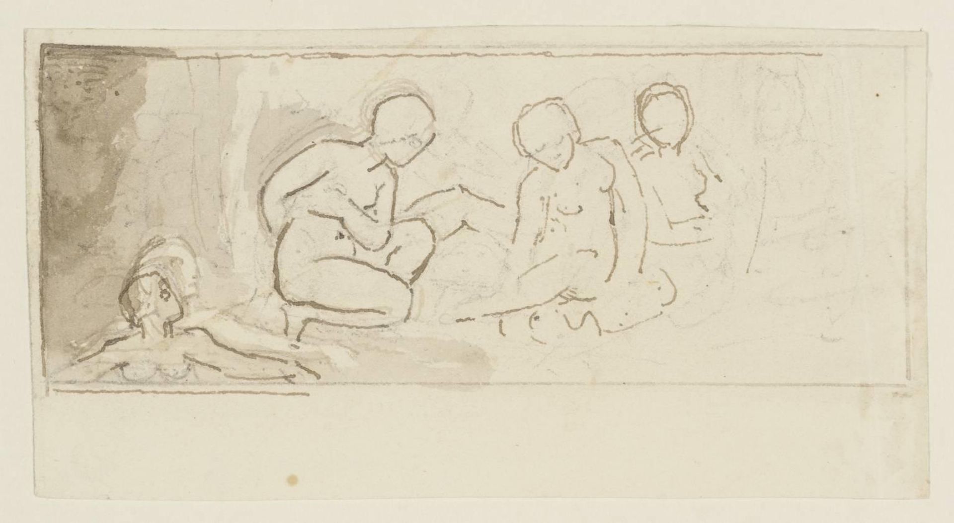 Studies of a Woman Bathing by Thomas Stothard