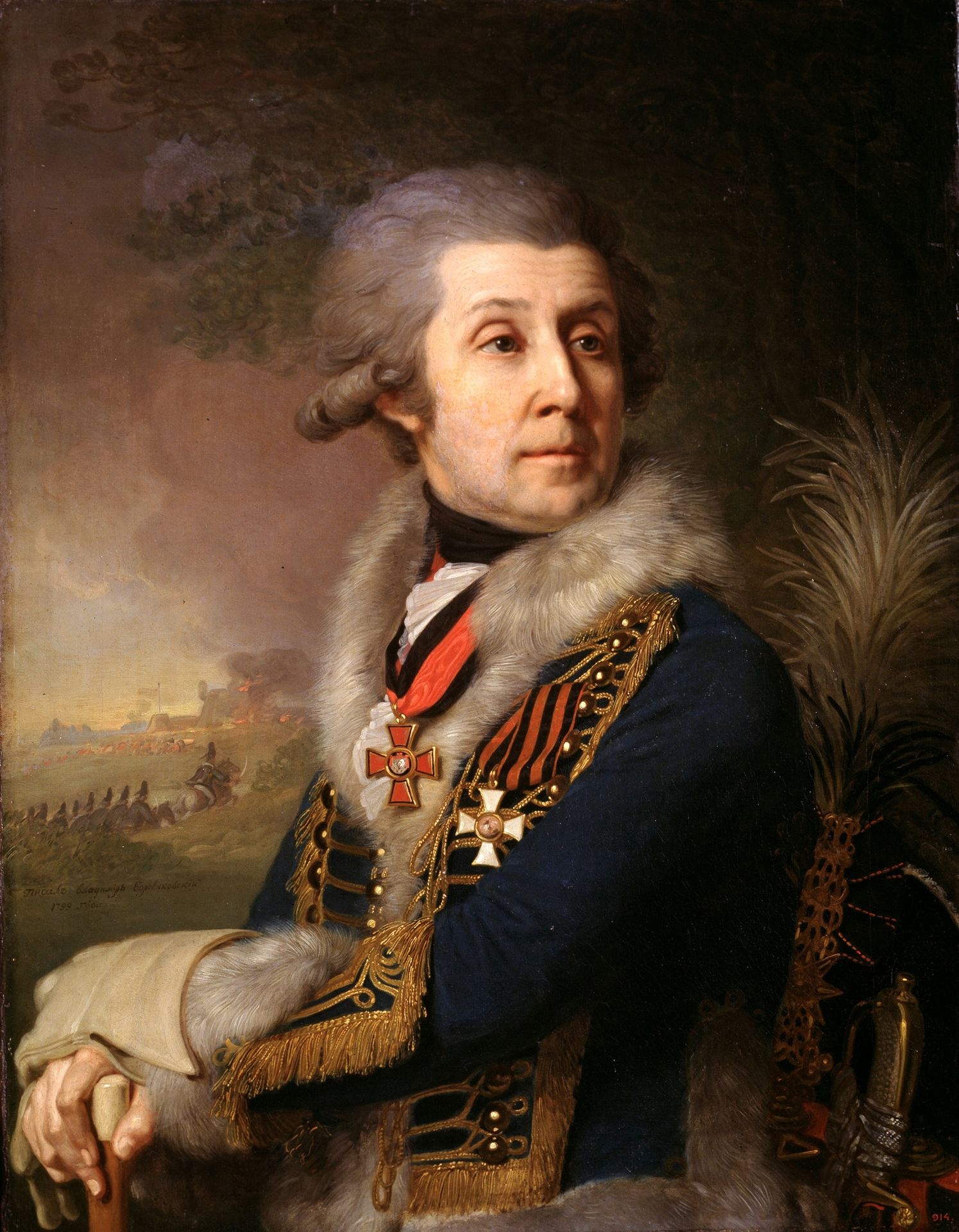 Portrait of F. A. Borovsky by Vladimir Borovikovsky