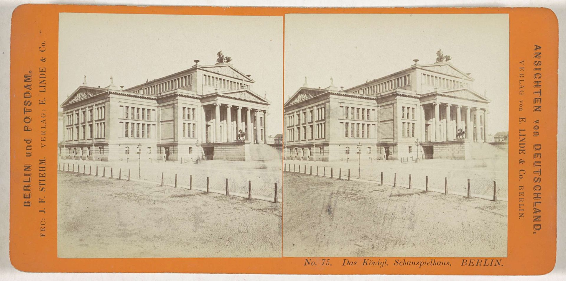 Königliches Schauspielhaus in Berlijn by Johann Friedrich Stiehm