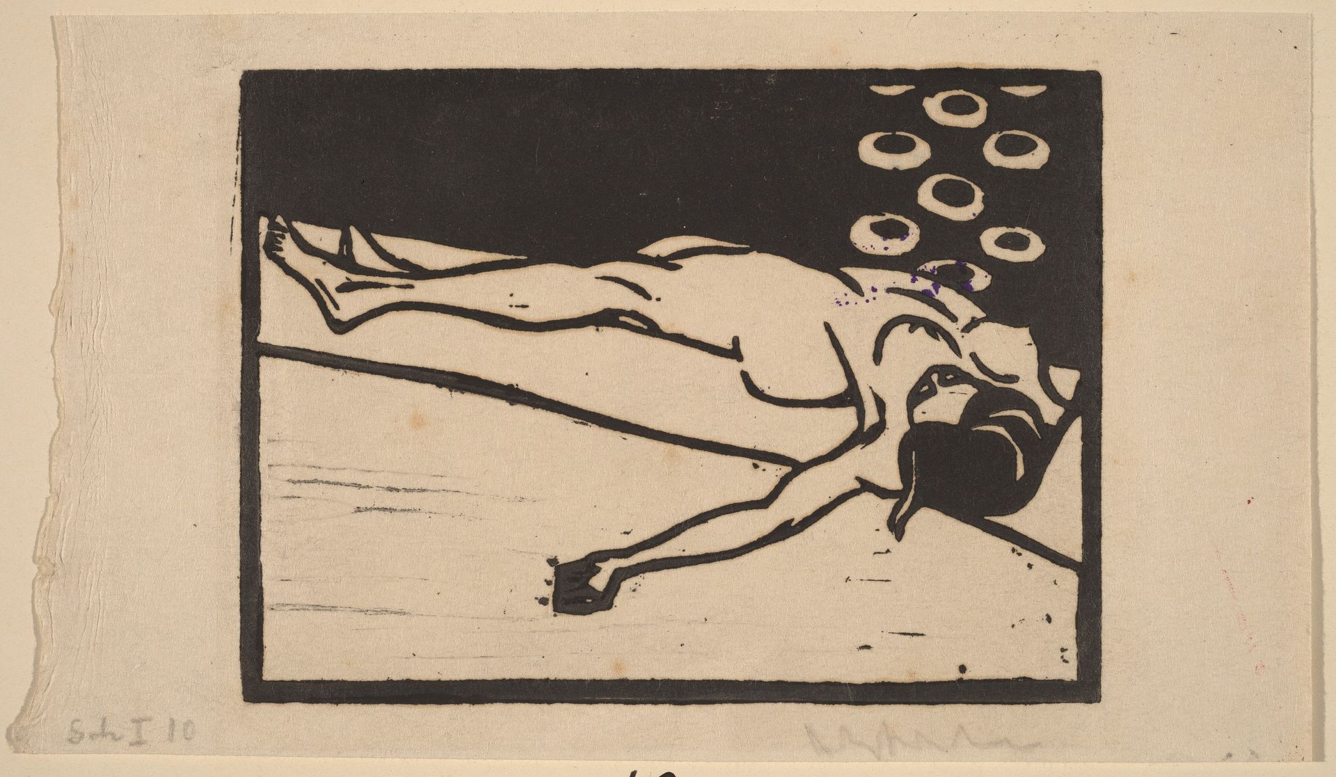 Reclining Nude by Ernst Ludwig Kirchner