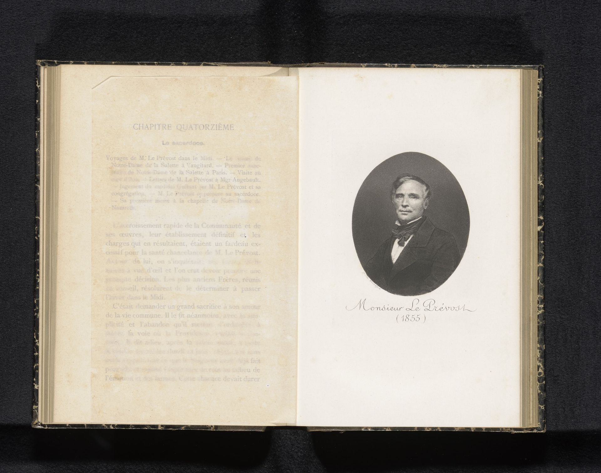 Fotoreproductie van een portret van Jean-Léon Le Prevost by Anonymous