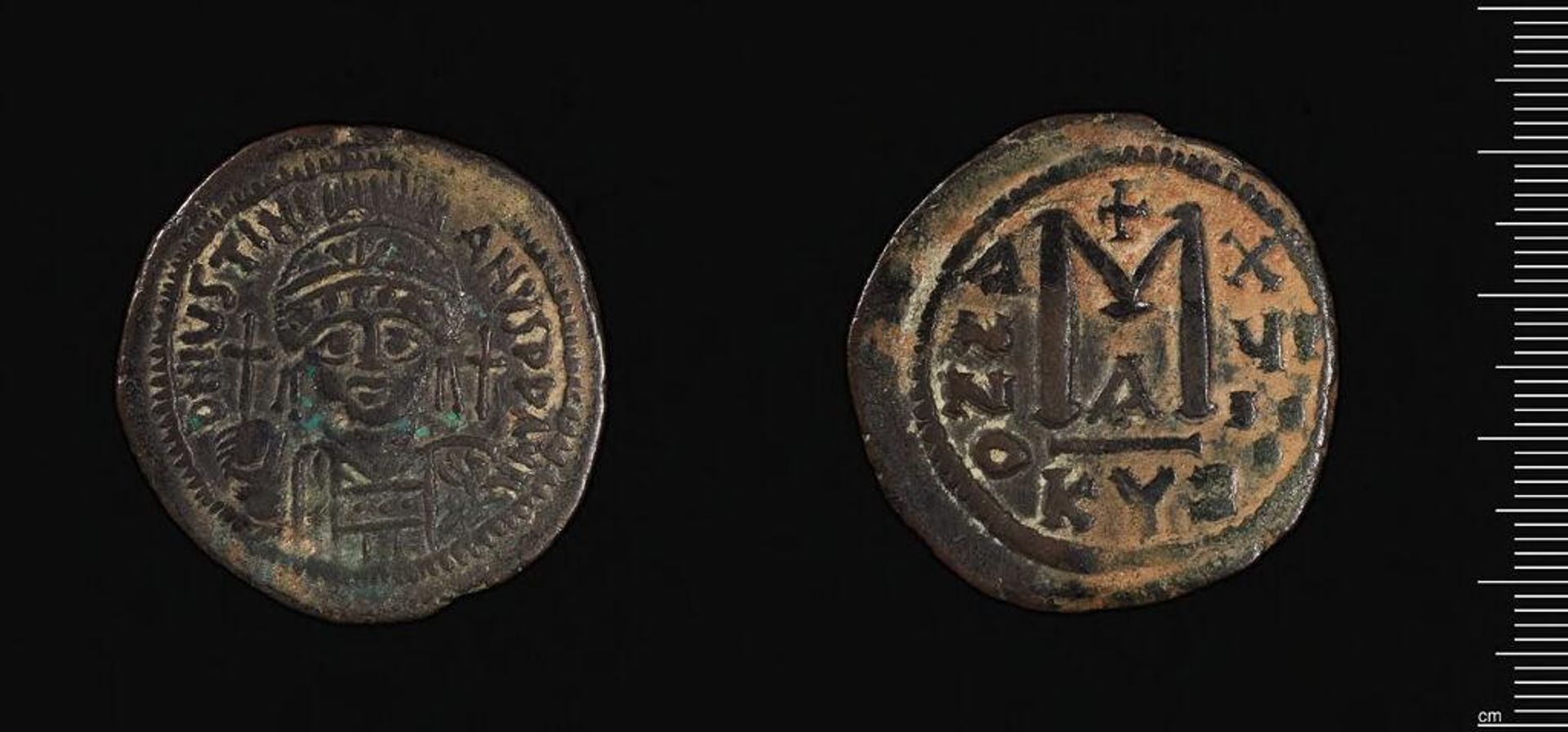 Coin of Justinian I by Justinian I