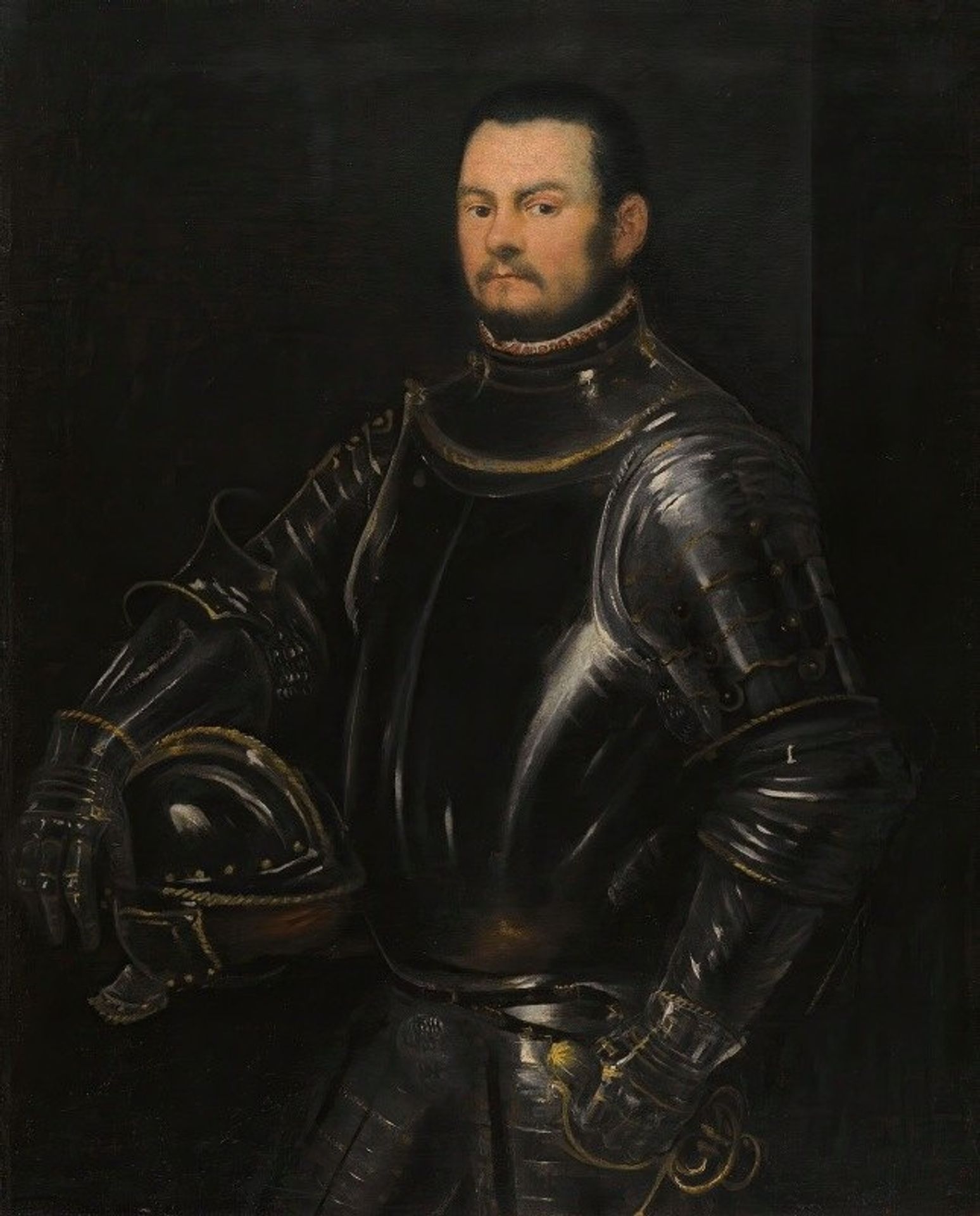 Portrait Of A Young Bearded Man by Jacopo Tintoretto