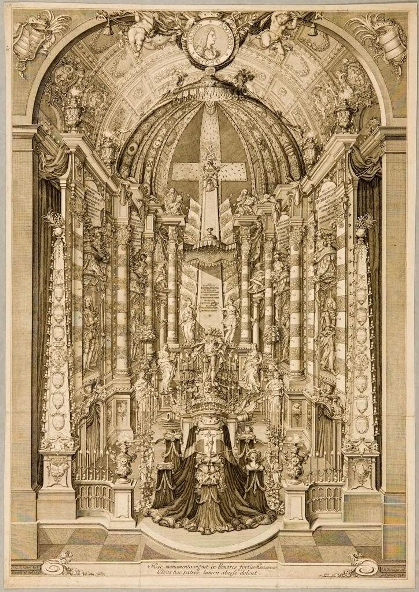 Monument to Johann Adolphus, Duke of Saxe-Weissenfels by Johann Martin Bernigeroth