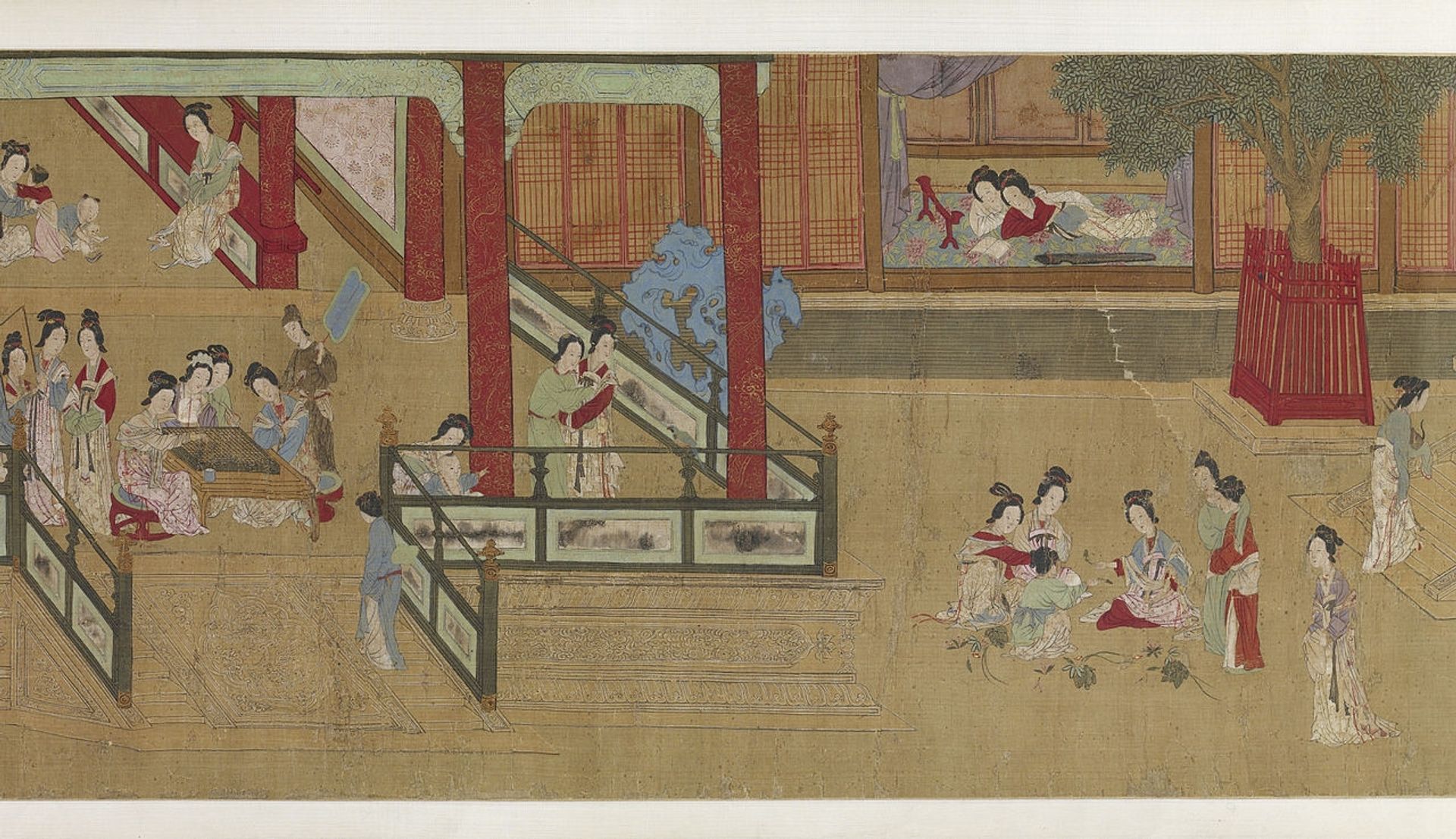 Spring Morning in the Han Palace (View G) by Qiu Ying