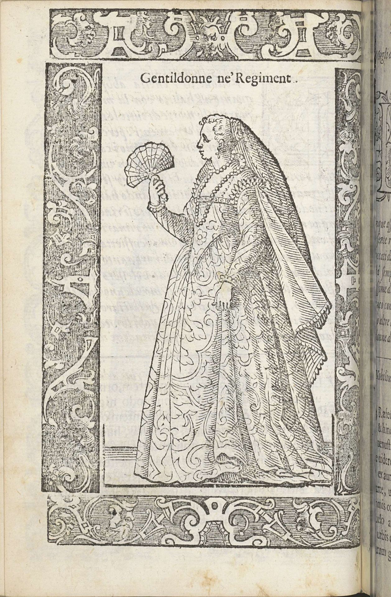Hoog geplaatste Venetiaanse dame by Christoph Krieger