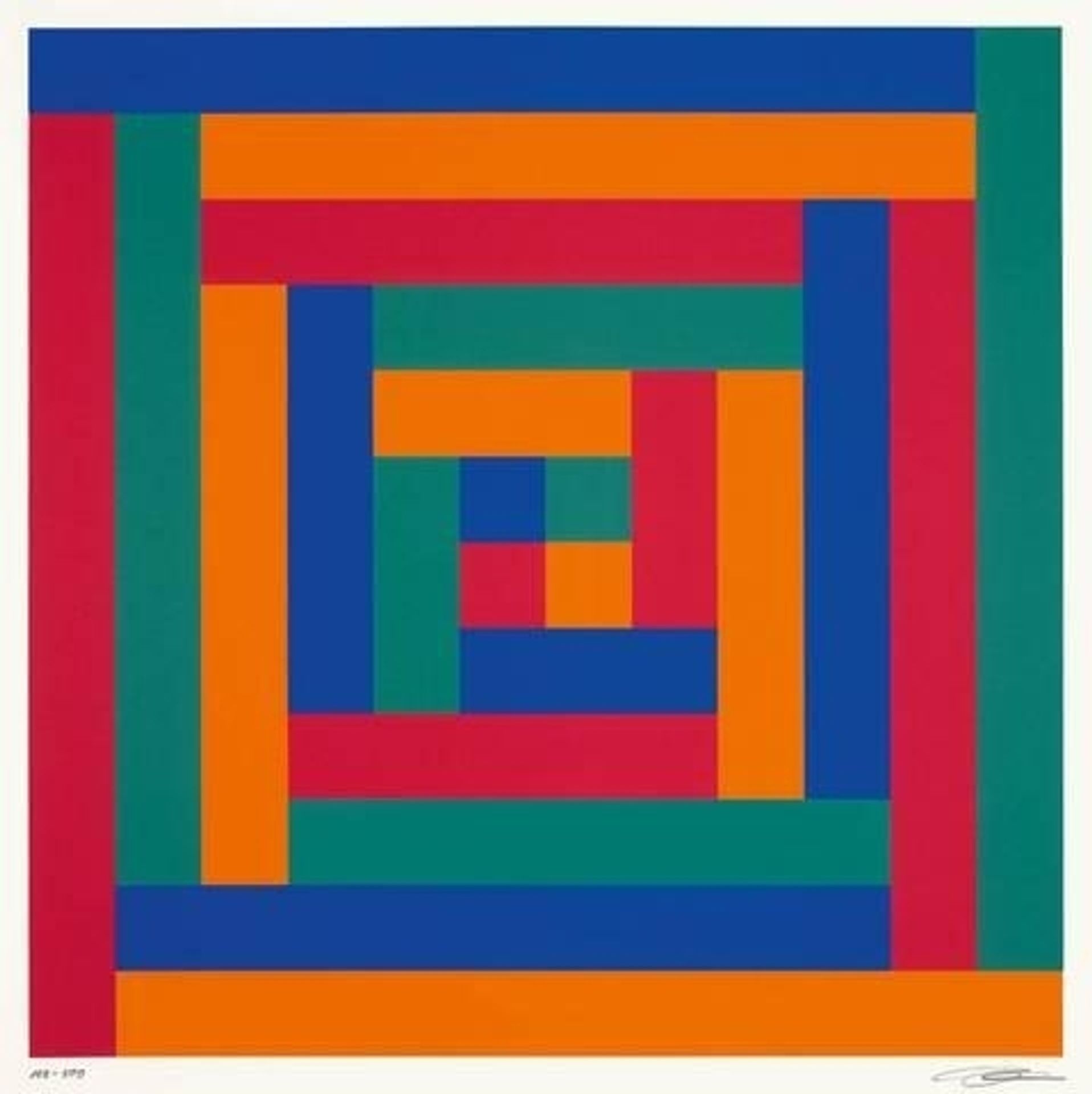 Progression von Sechs Gleichen Gruppen von 1-11 by Richard Paul Lohse