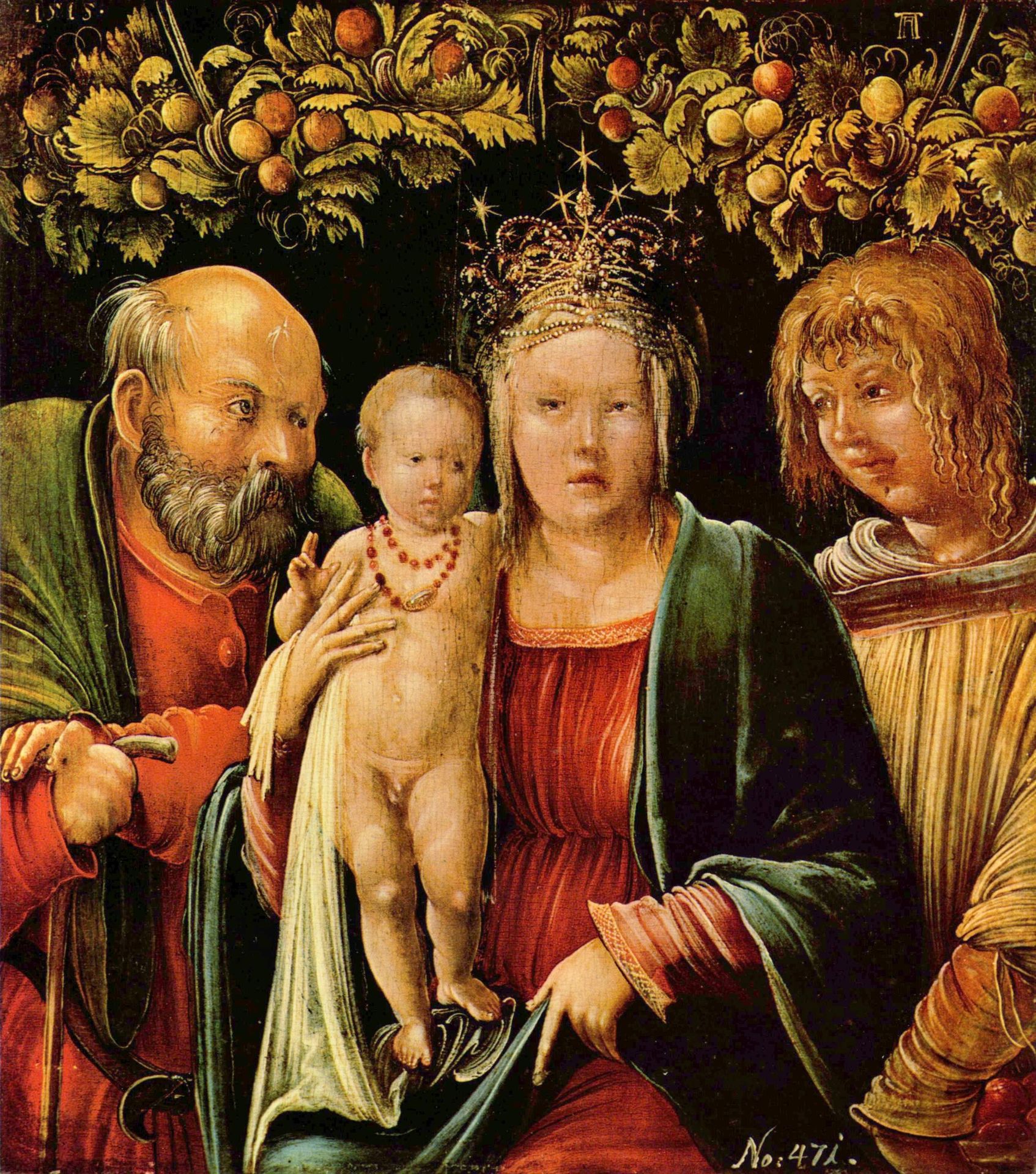 Holy Family with an Angel by Albrecht Altdorfer