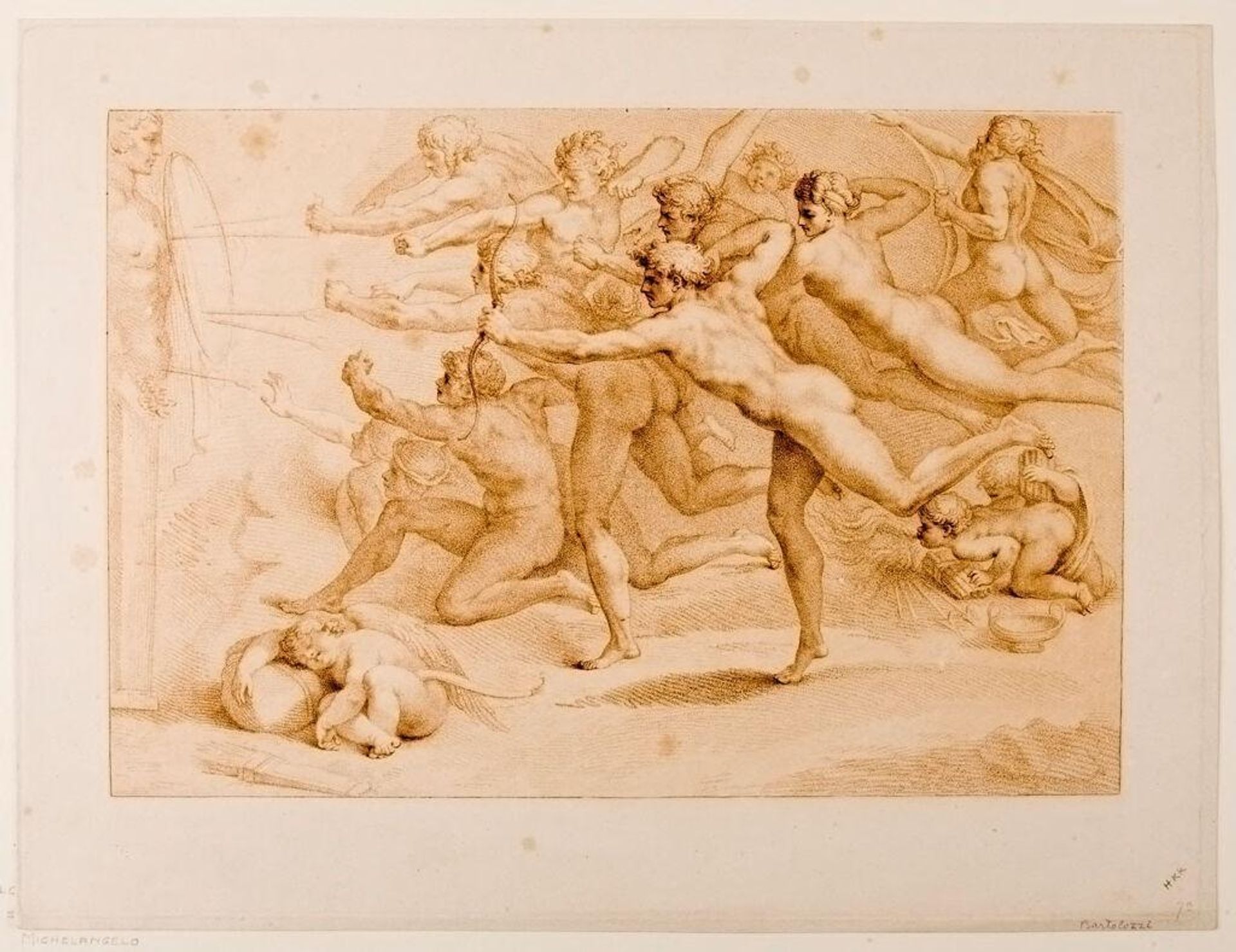 Gods Shooting at a Target by Francesco Bartolozzi