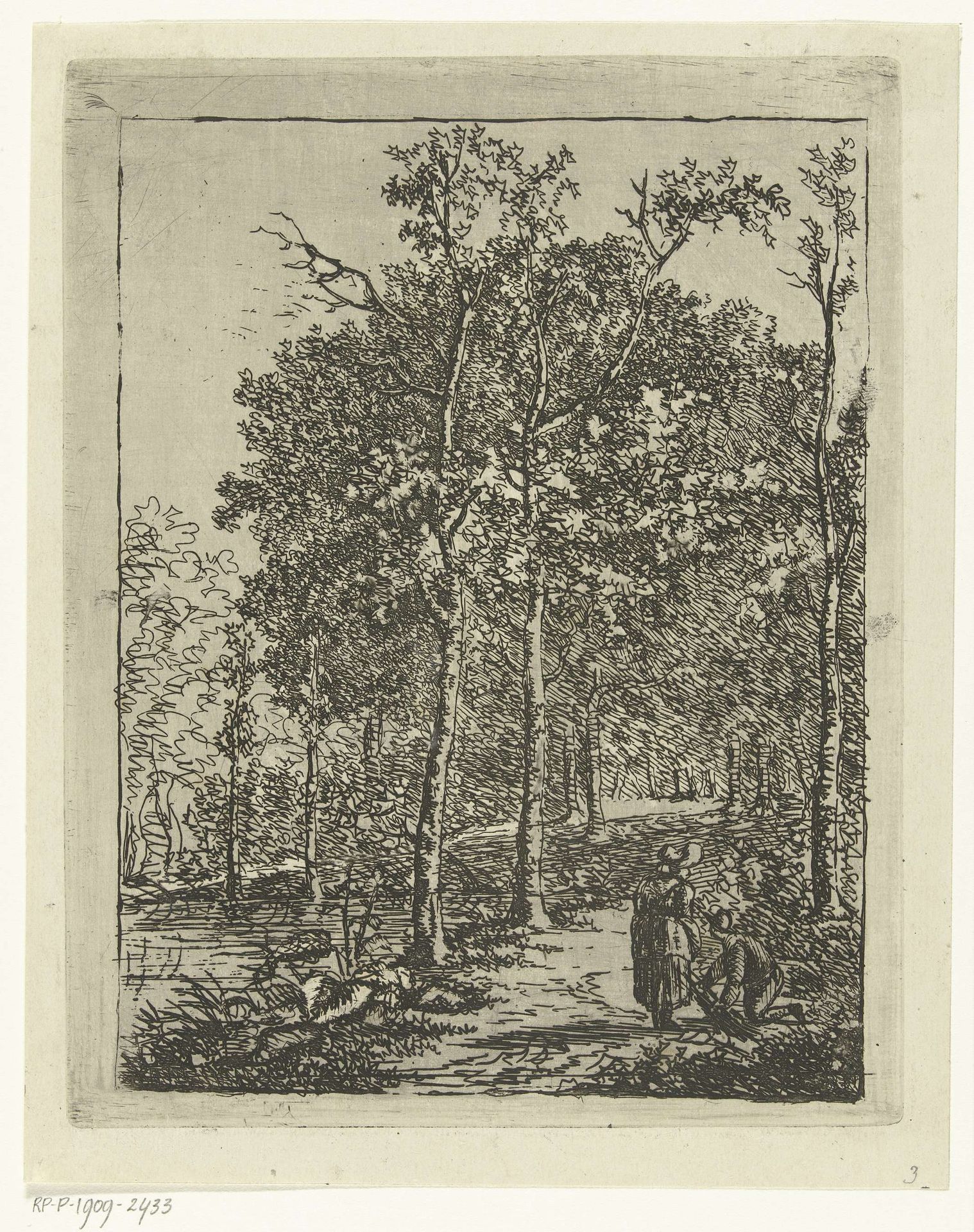 Gezicht in het Haagse Bos by Dirk Vis Blokhuyzen