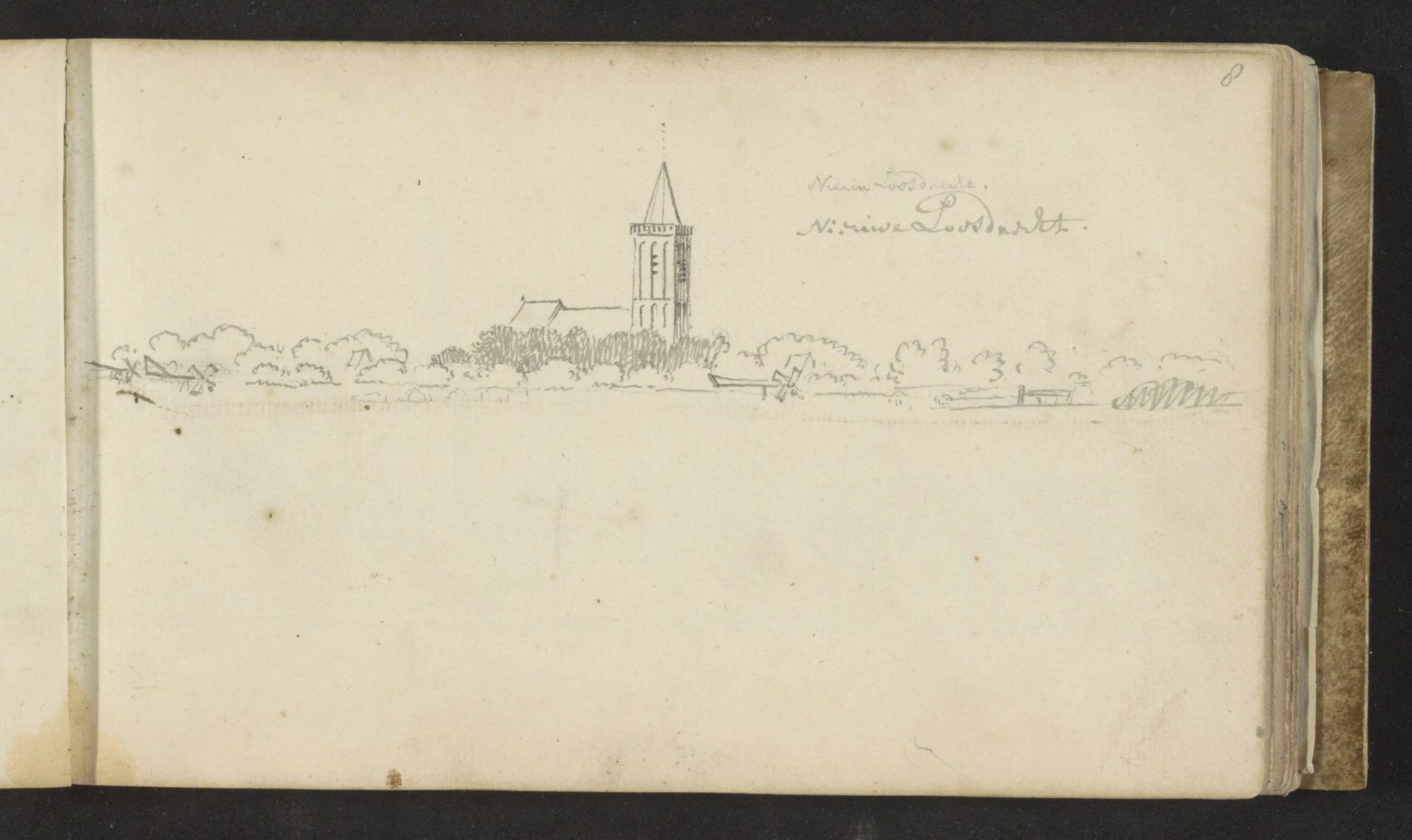 Gezicht op Nieuw-Loosdrecht by Abraham de (II) Haen