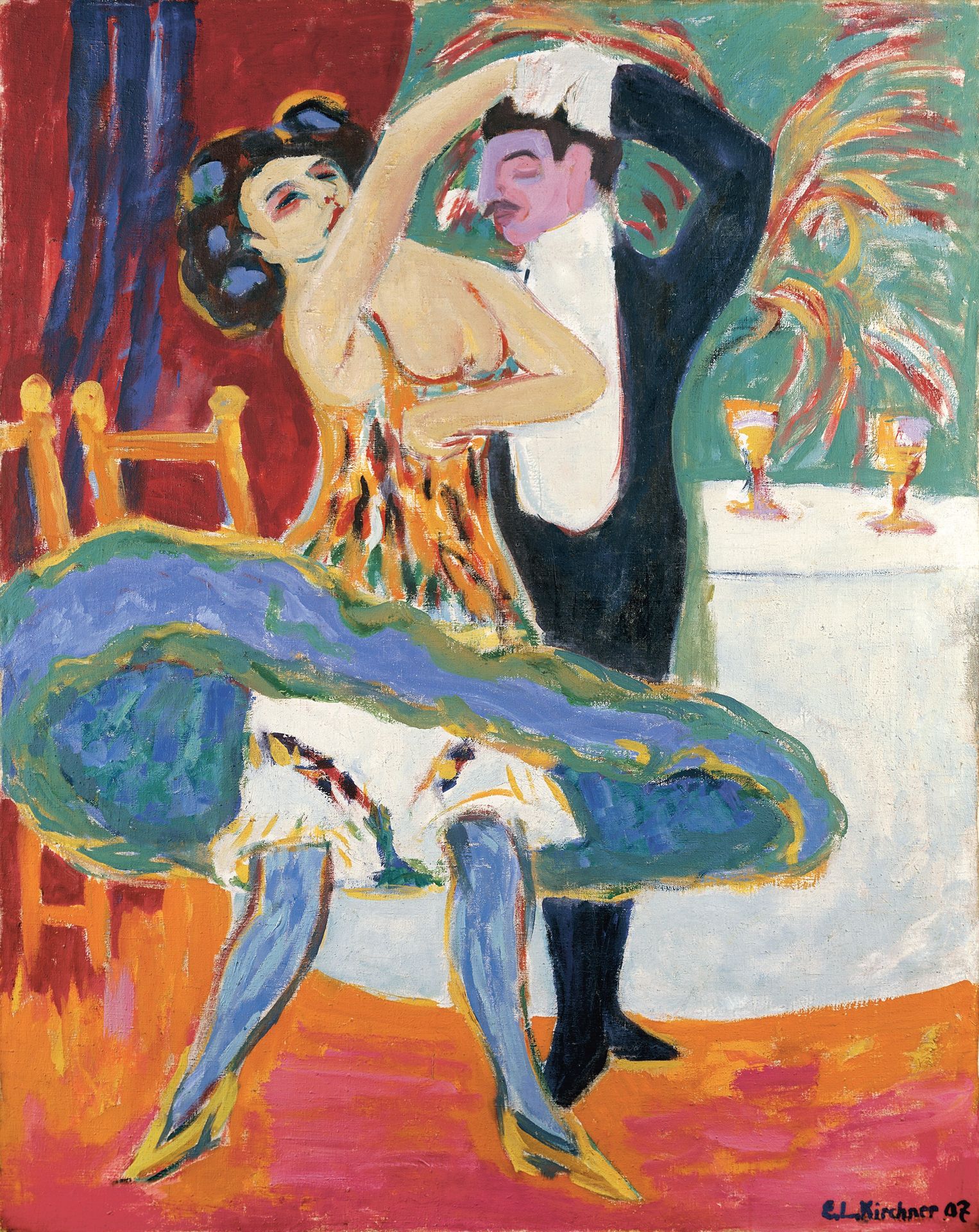 Vaudeville Theater (English Dancing Couple) by Ernst Ludwig Kirchner