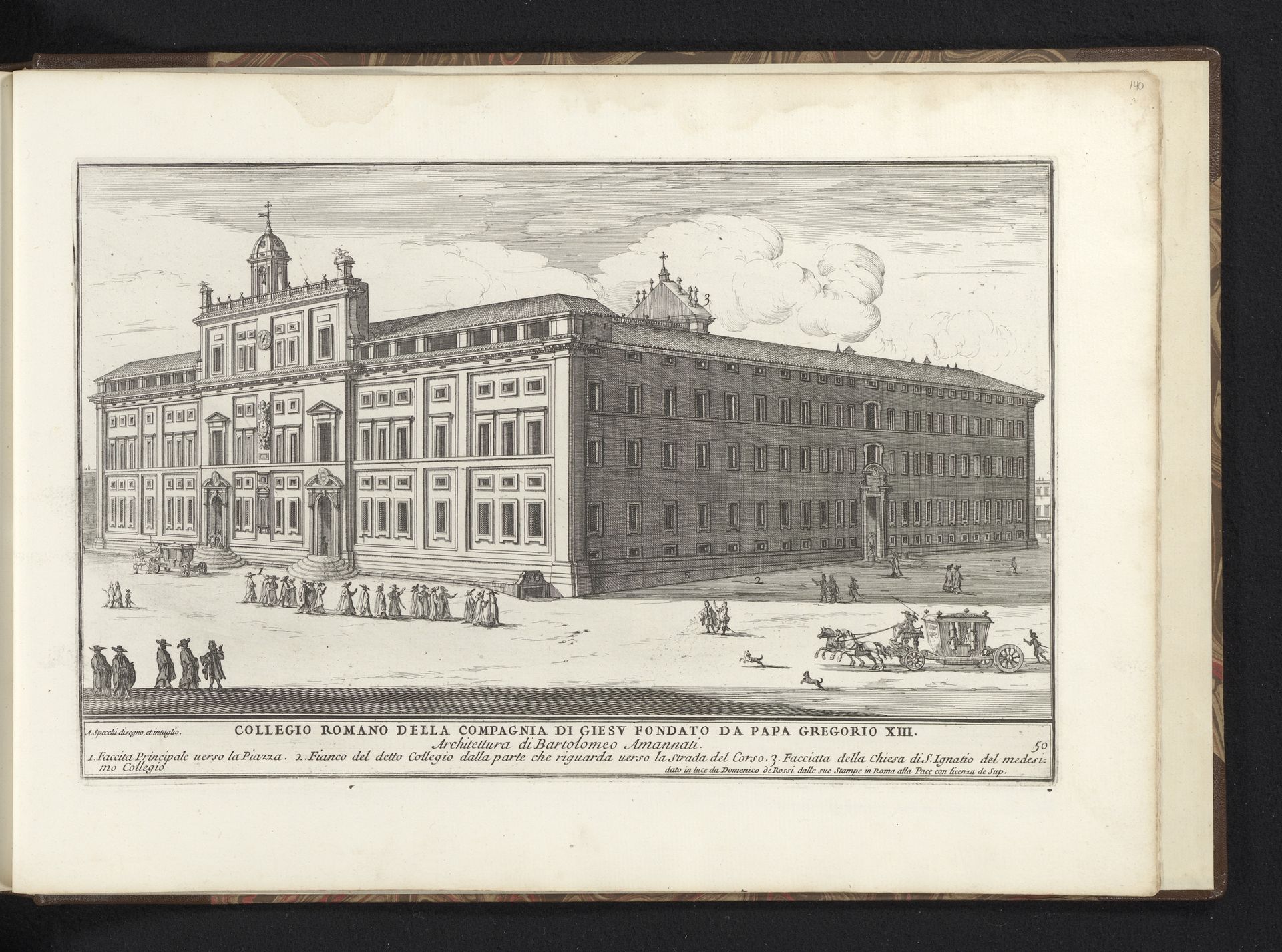 Collegio Romano te Rome by Alessandro Specchi