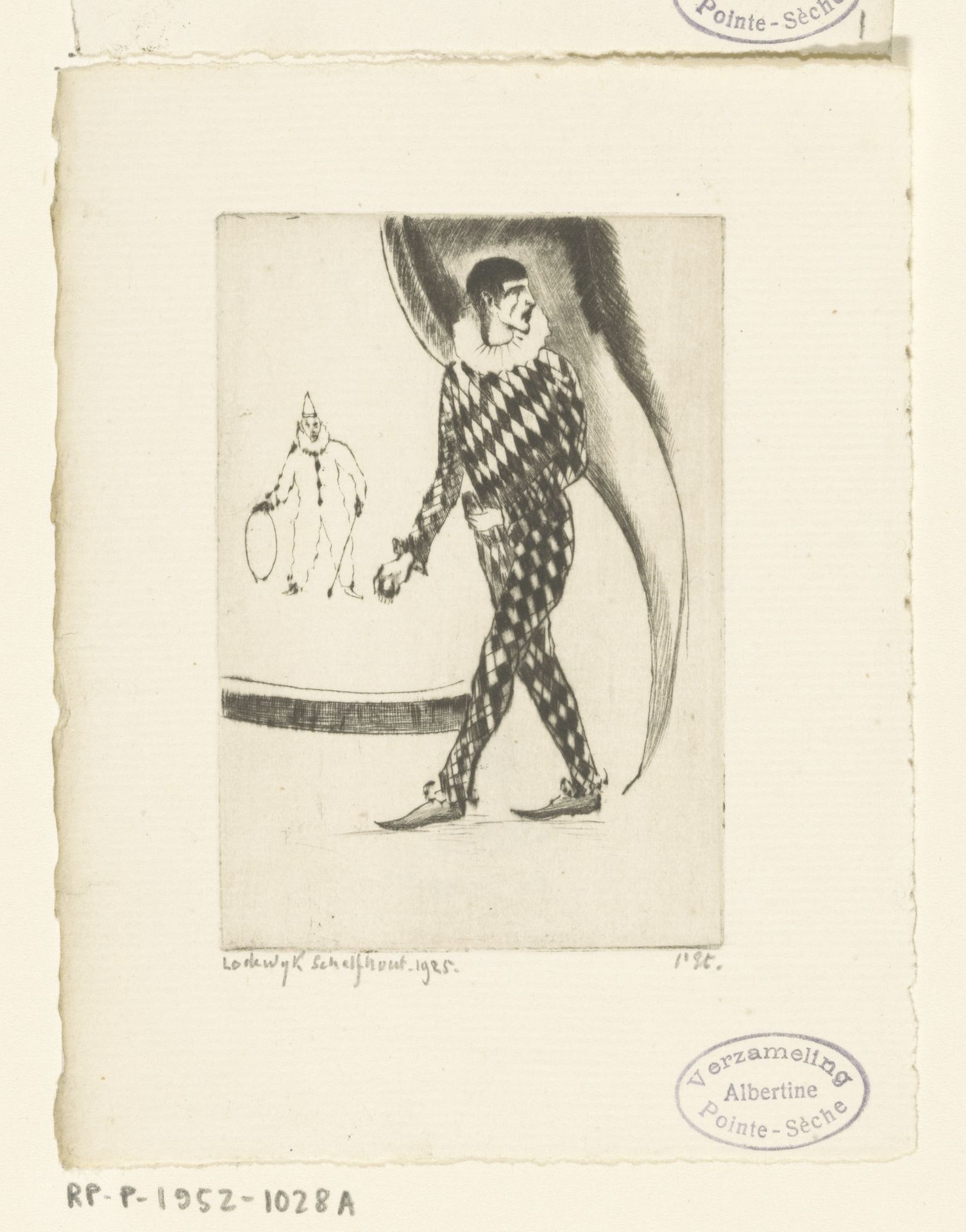 Harlekijn by Lodewijk Schelfhout
