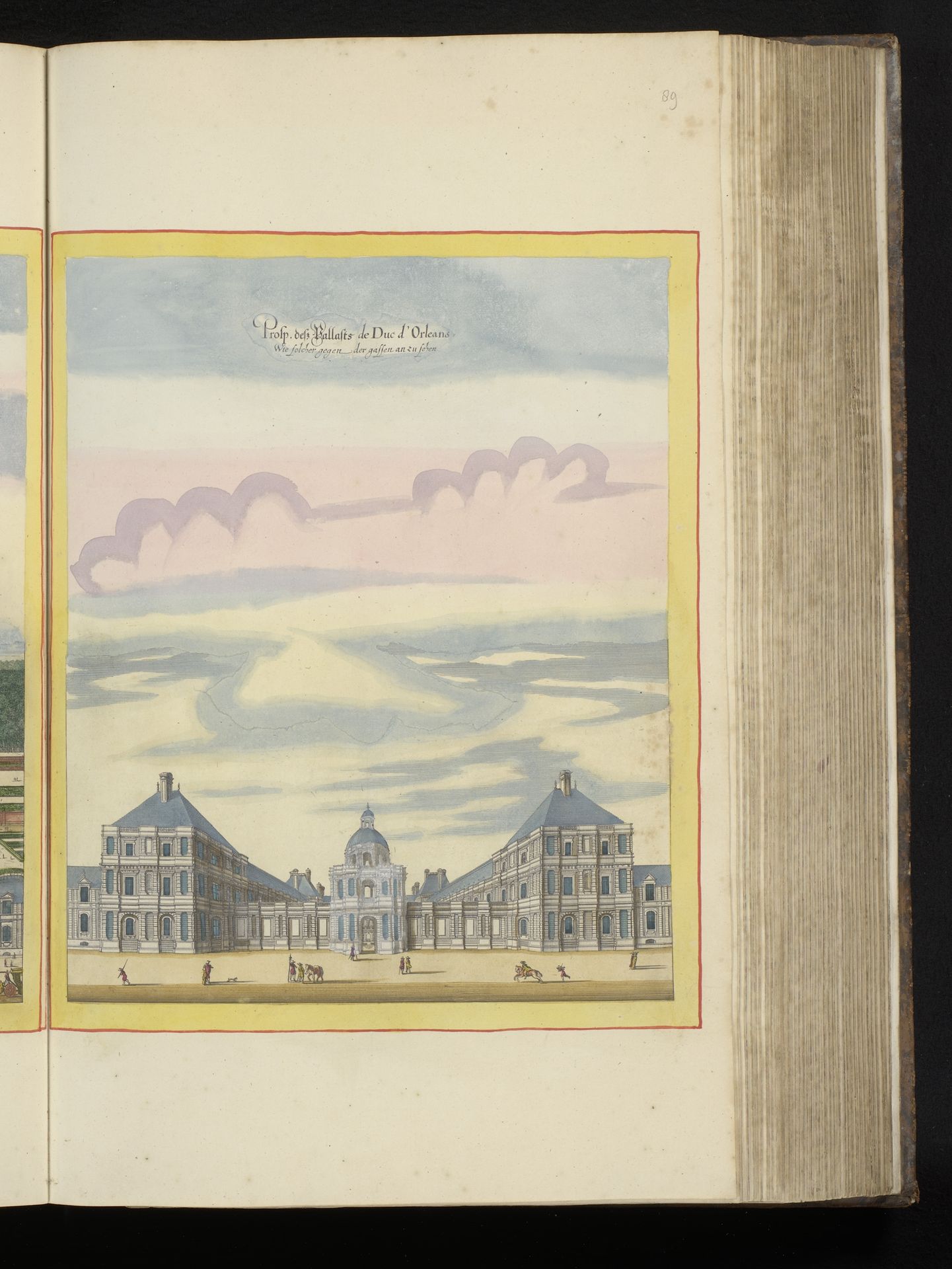 Gezicht op de facade van Palais du Luxembourg by Matthäus (II) Merian