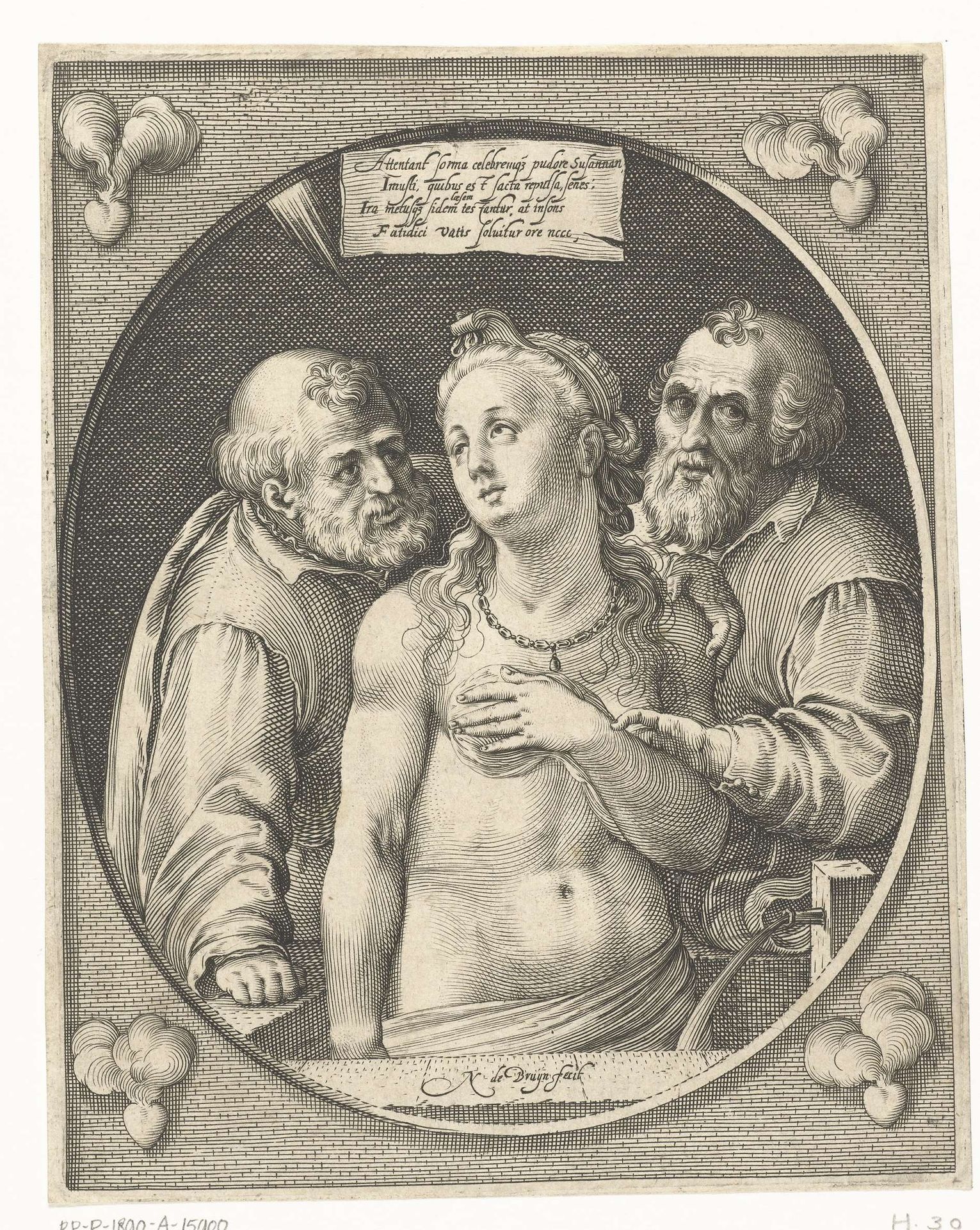 Susanna en de ouderlingen by Nicolaes de Bruyn
