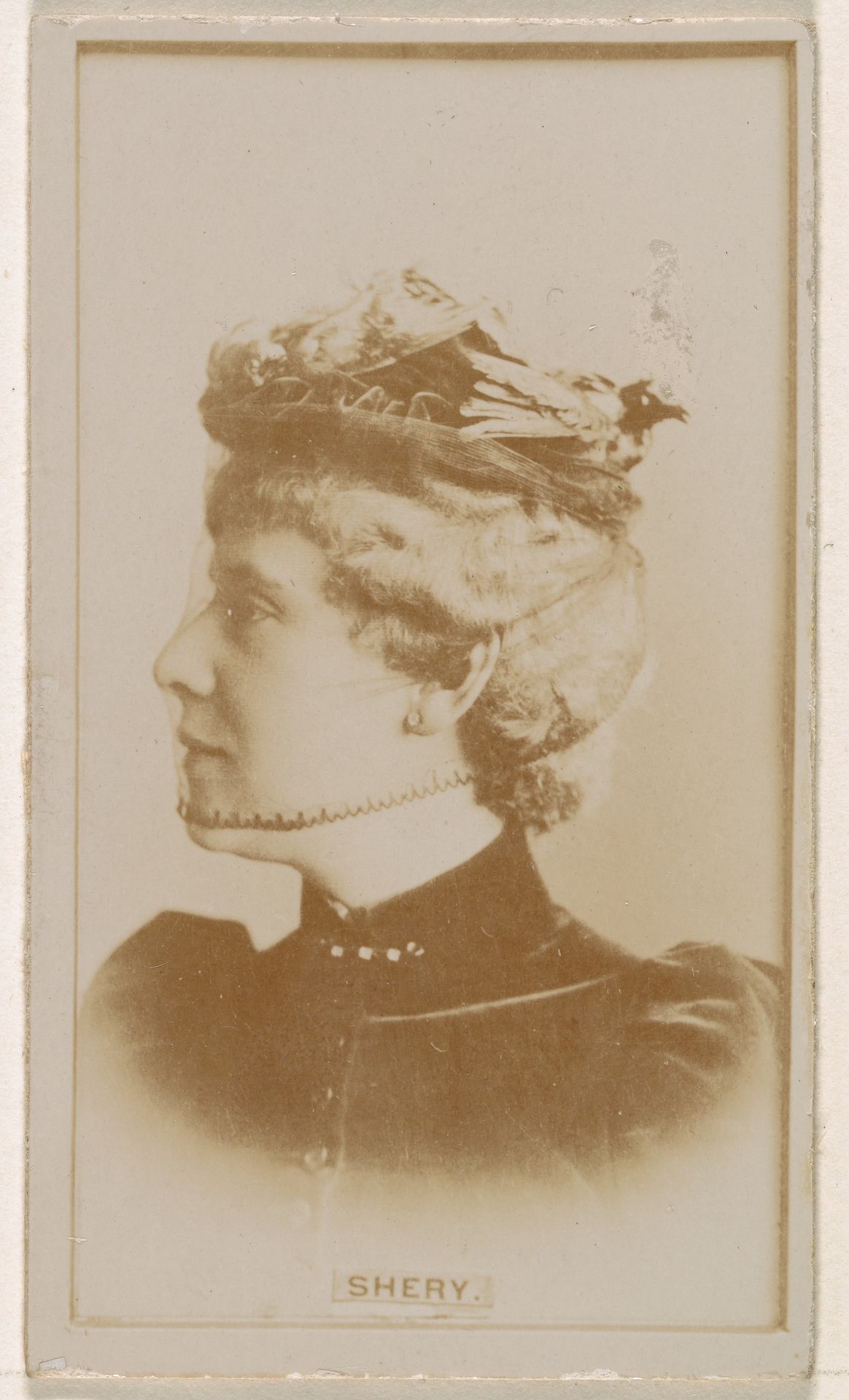 Miss Shery, from the Actresses series (N245) issued by Kinney Brothers to promote Sweet Caporal Cigarettes by Kinney Brothers Tobacco Company
