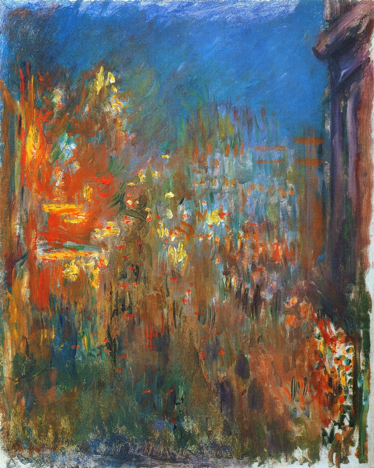 Leicester Square at Night by Claude Monet
