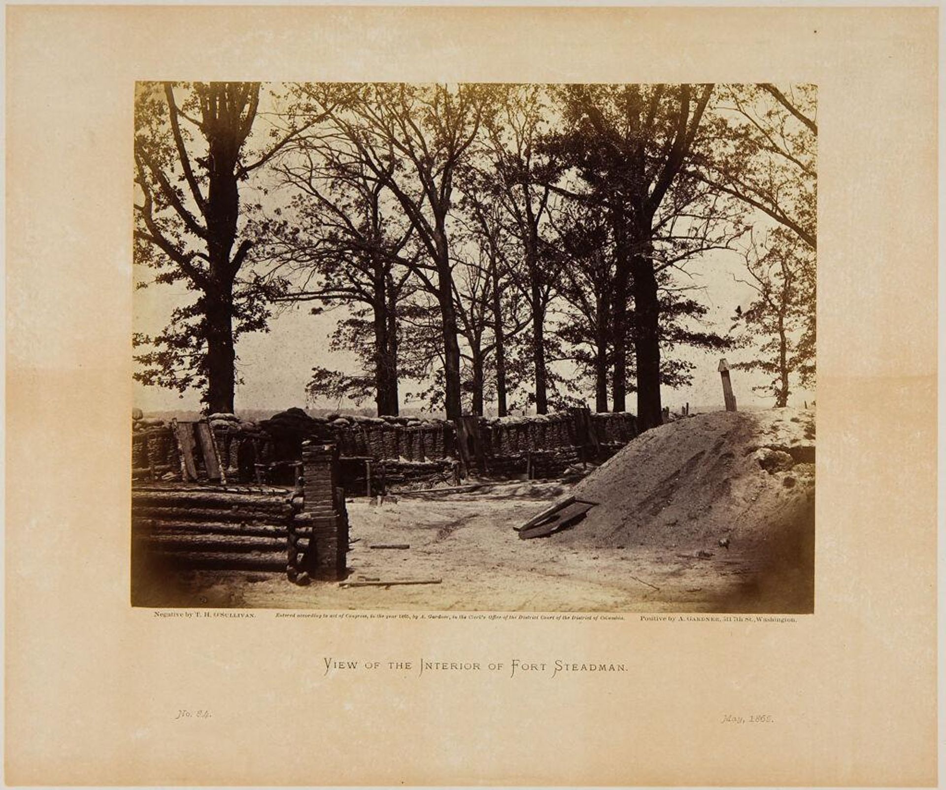 View of the Interior of Fort Steadman by Timothy H. O'Sullivan