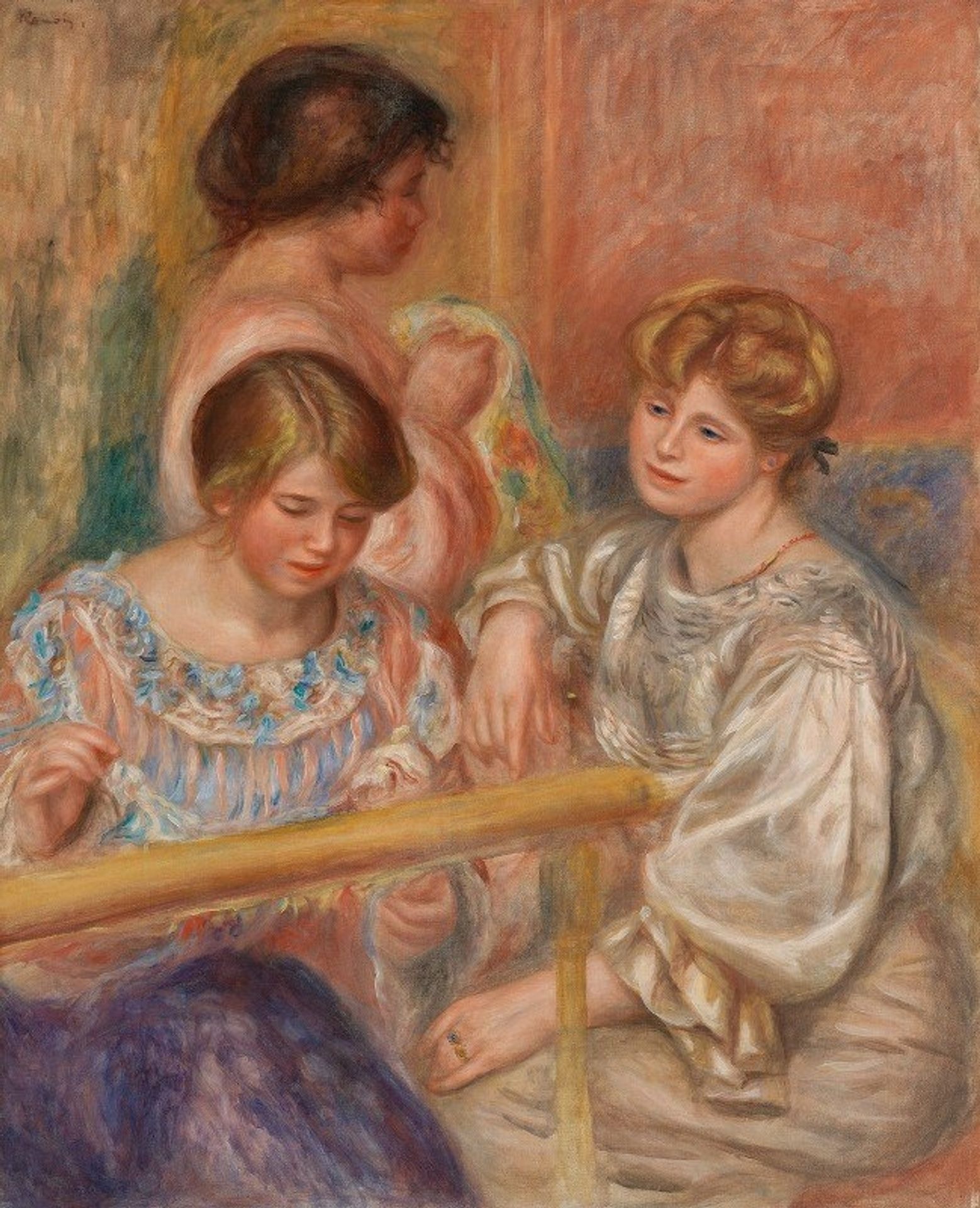 Embroiderers by Pierre-Auguste Renoir