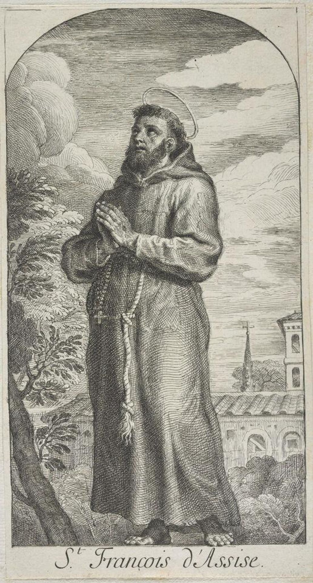 Saint Francis of Assisi by Michel II Corneille