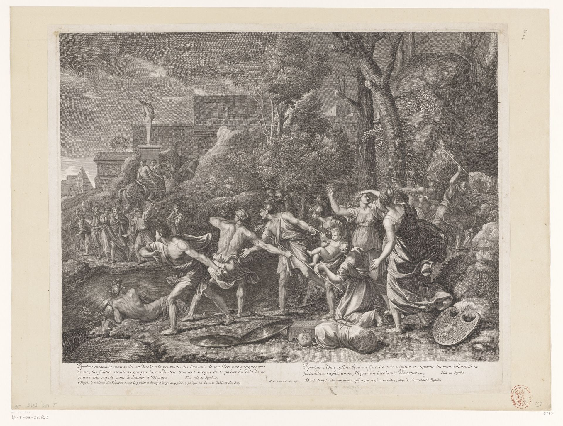 Pyrrhus wordt gered by Guillaume Chasteau