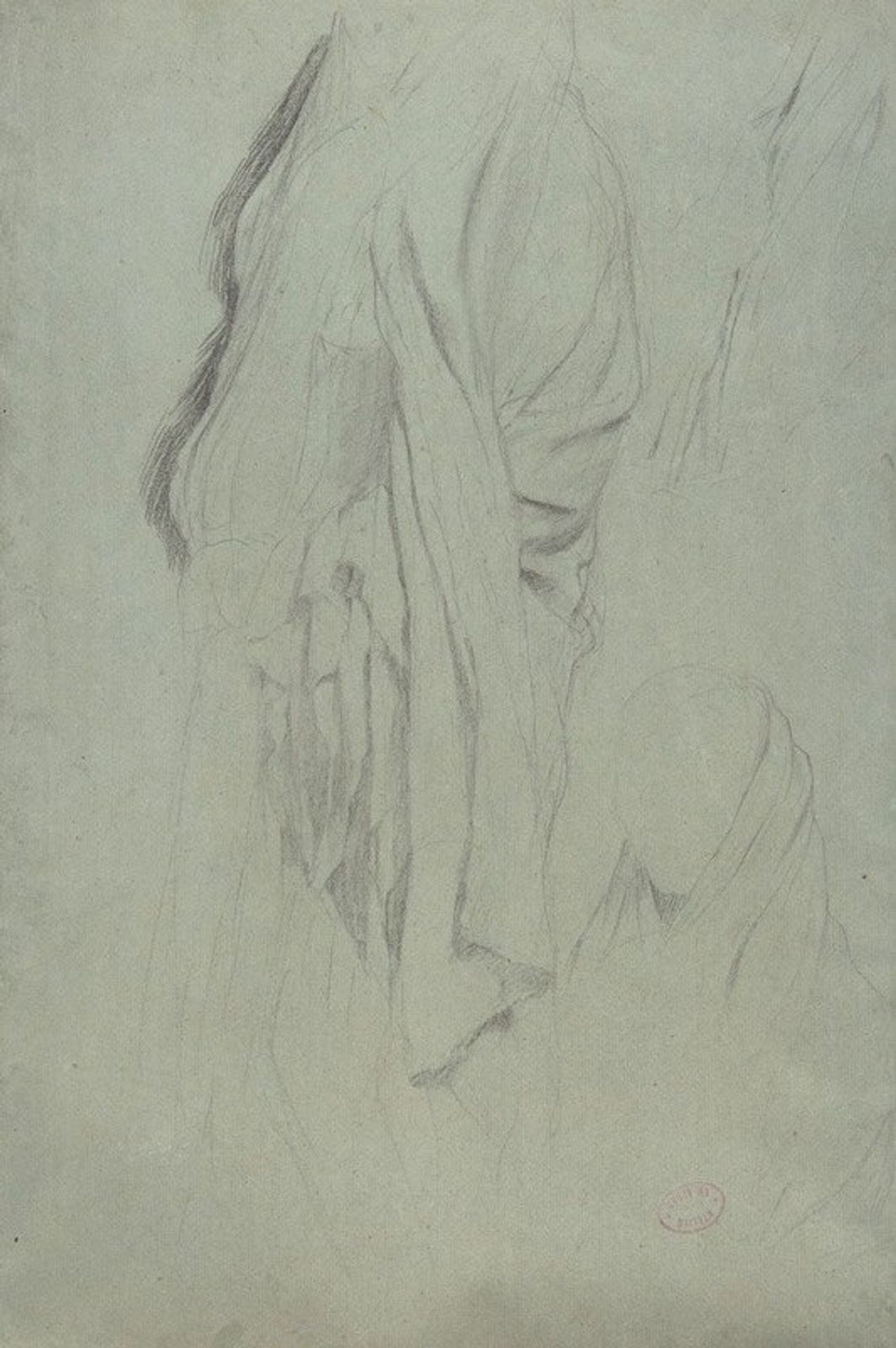 Drapery Study by Edgar Degas