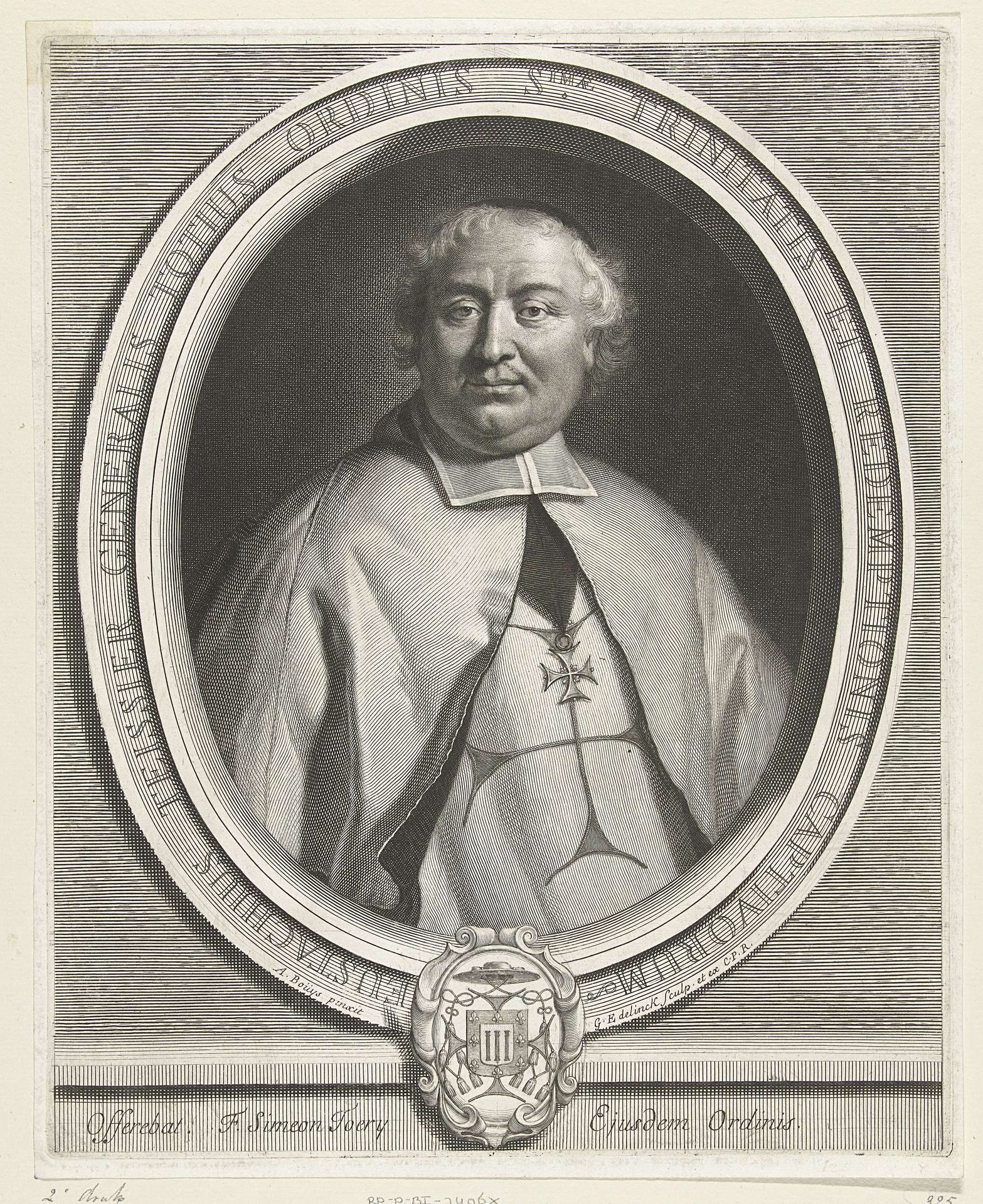 Portret van Eustache Teissier by Gérard Edelinck