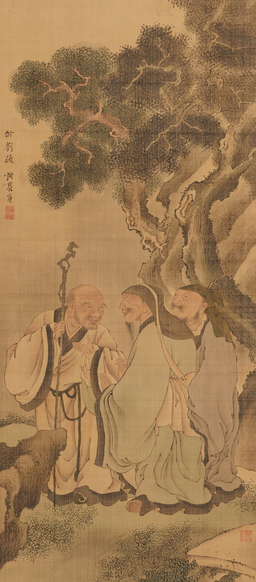 Three Laughers of Tiger Ravine by Yosa Buson