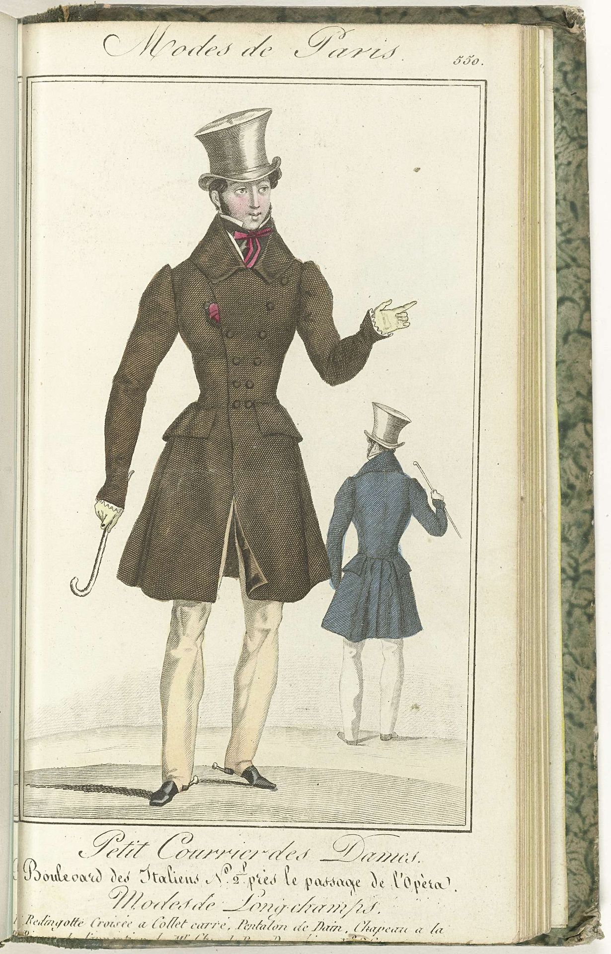 Petit Courrier des Dames, 25 avril 1828, No. 550 : Modes de Longchamps... by Anonymous