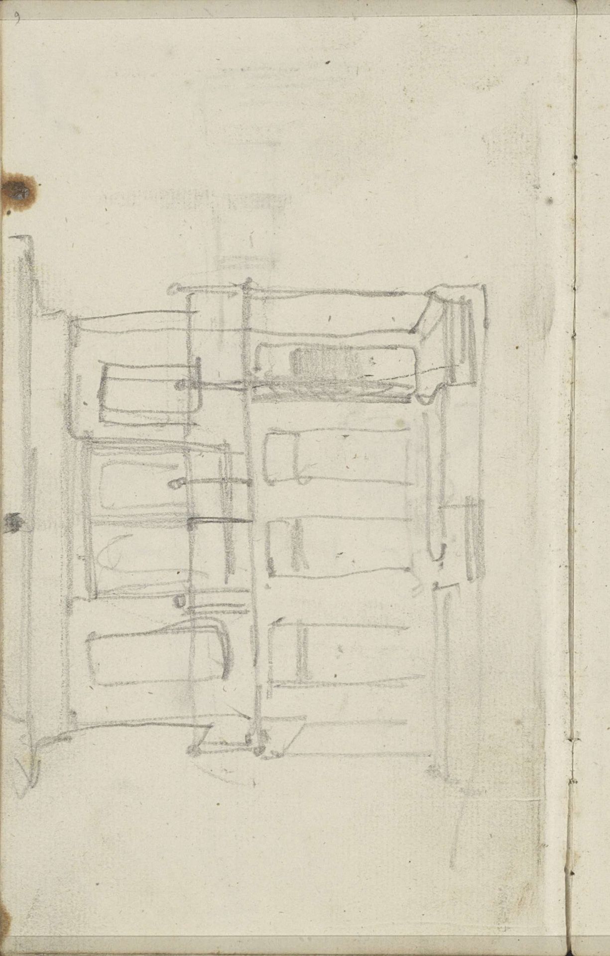 Gebouw met een balkon in Scheveningen by George Hendrik Breitner