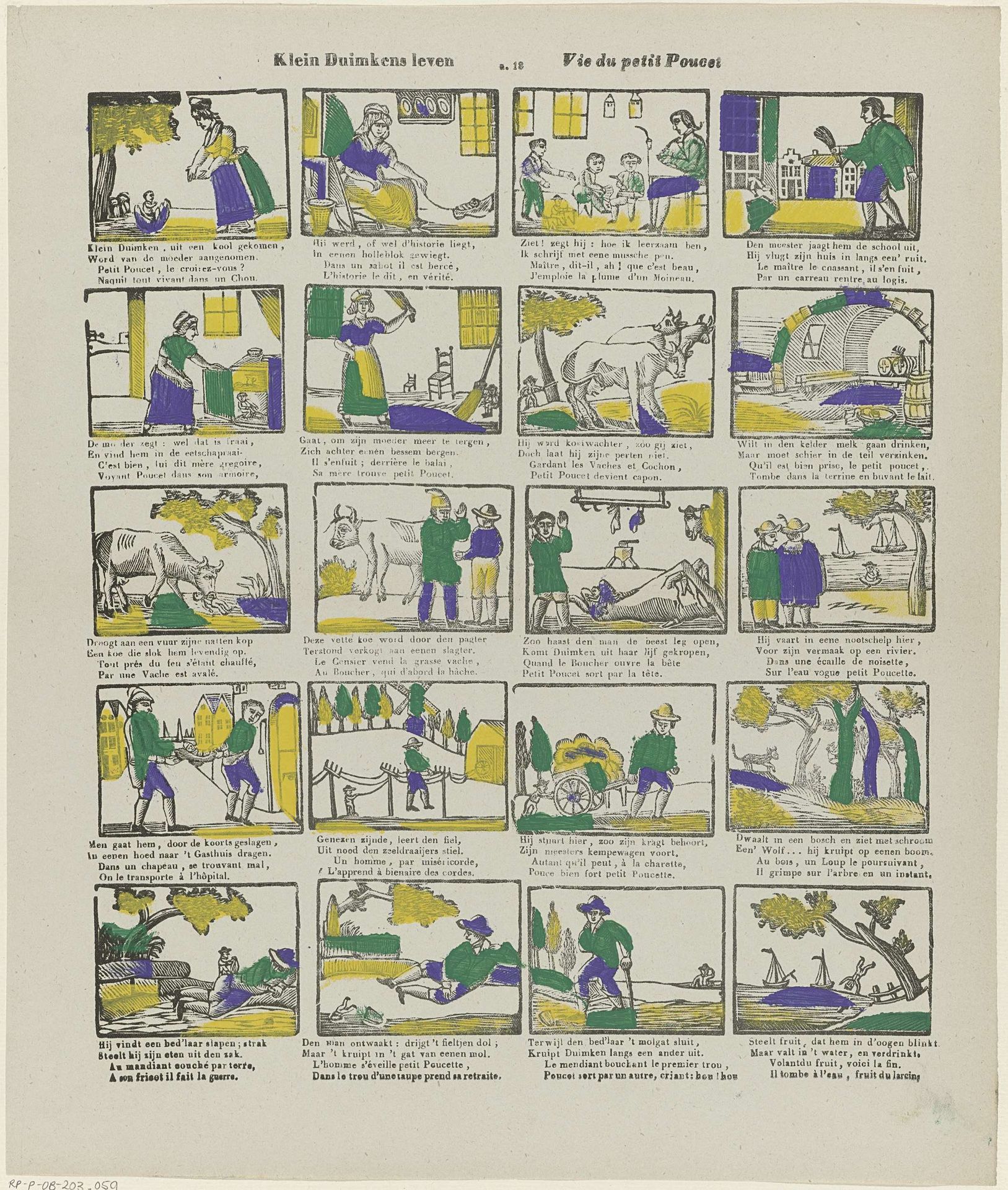 Klein Duimkens leven / Vie du petit Poucet by Glenisson & Zonen