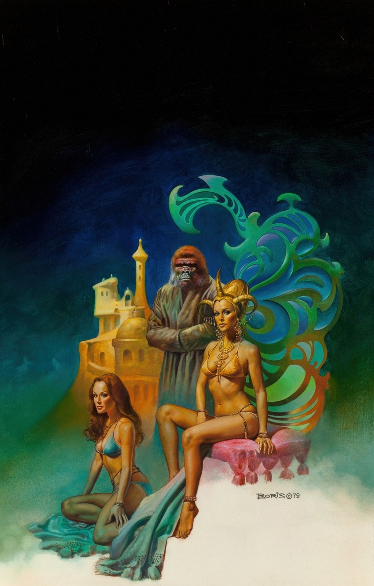 The City, Ape’s Land, paperback cover by Boris Vallejo