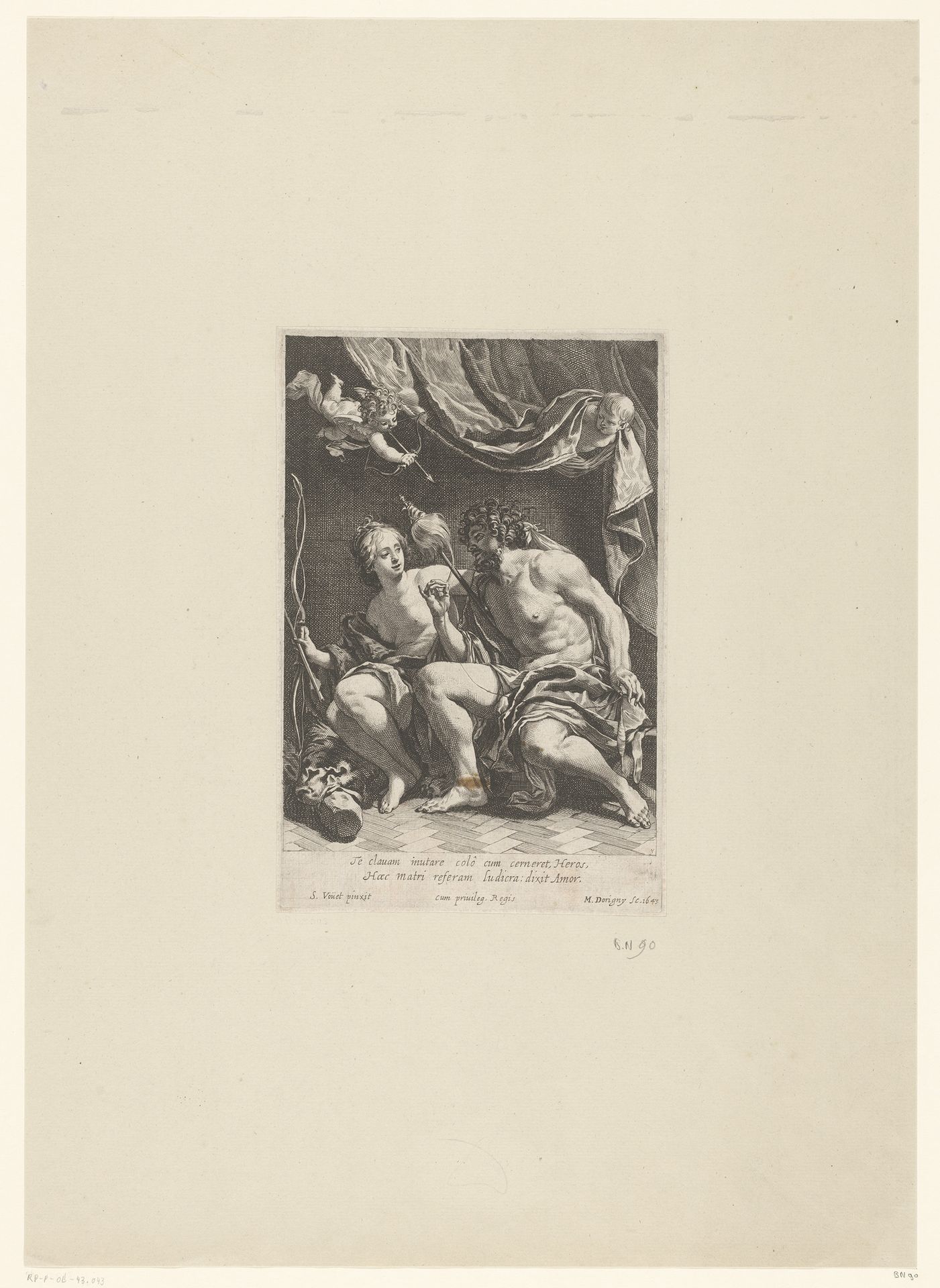 Hercules en Omphale by Michel Dorigny