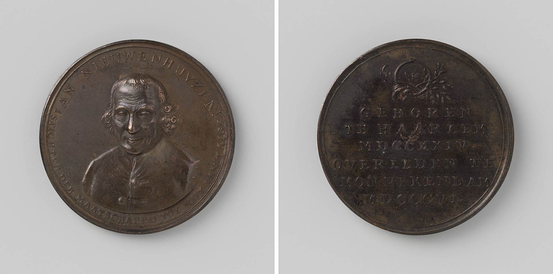 Overlijden van Jan Nieuwenhuyzen te Monnikendam, stichter van het genootschap "Maatschappij tot Nut van 't Algemeen" by Adriaan Bemme