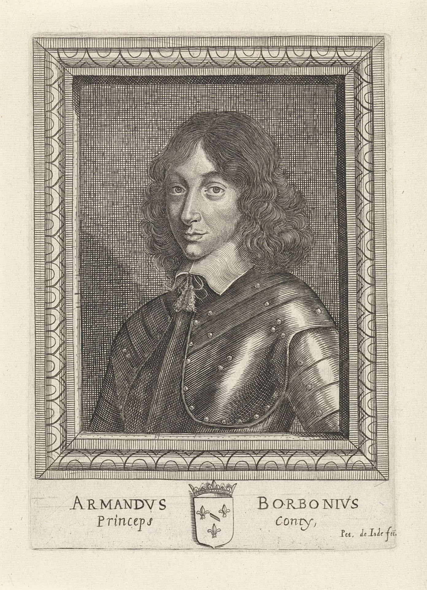 Portret van Armand de Bourbon, prins van Conti by Pieter de (II) Jode