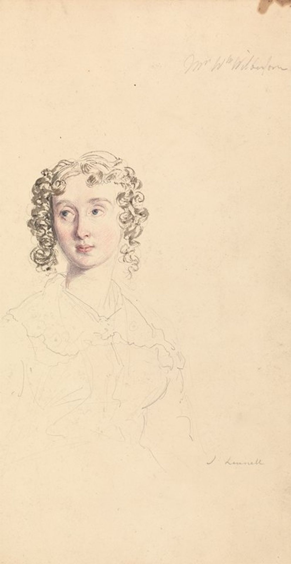 Study of Mrs. William Wilberforce by John Linnell
