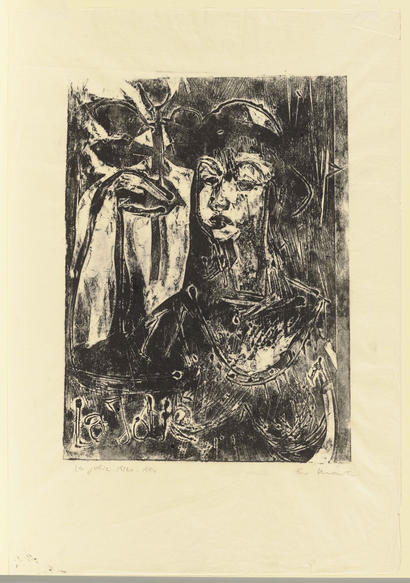 Melancholischer Kopf by Ernst Ludwig Kirchner