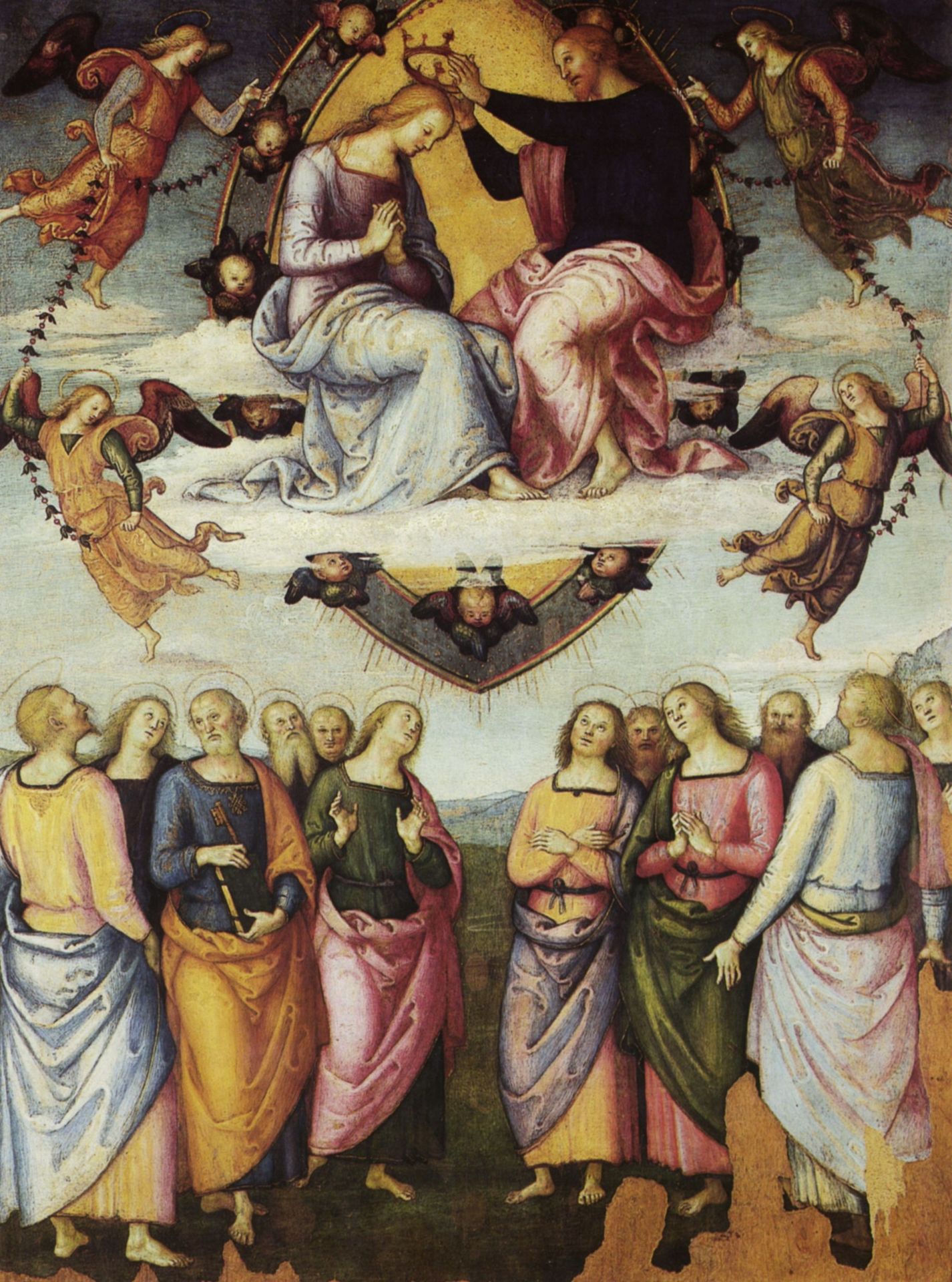 Pala di San Francesco al Monte (The Coronation of the Virgin) by Pietro Perugino