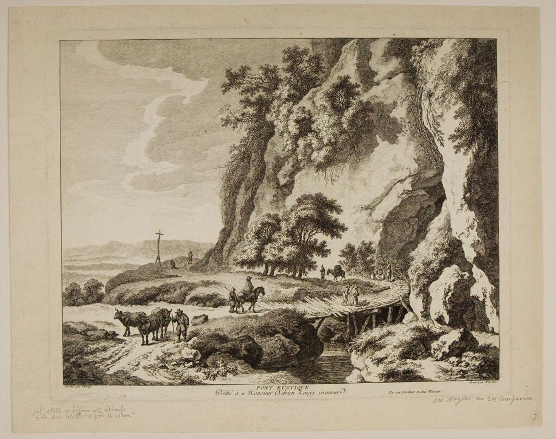 Rustic Bridge by Franz Edmund Weirotter