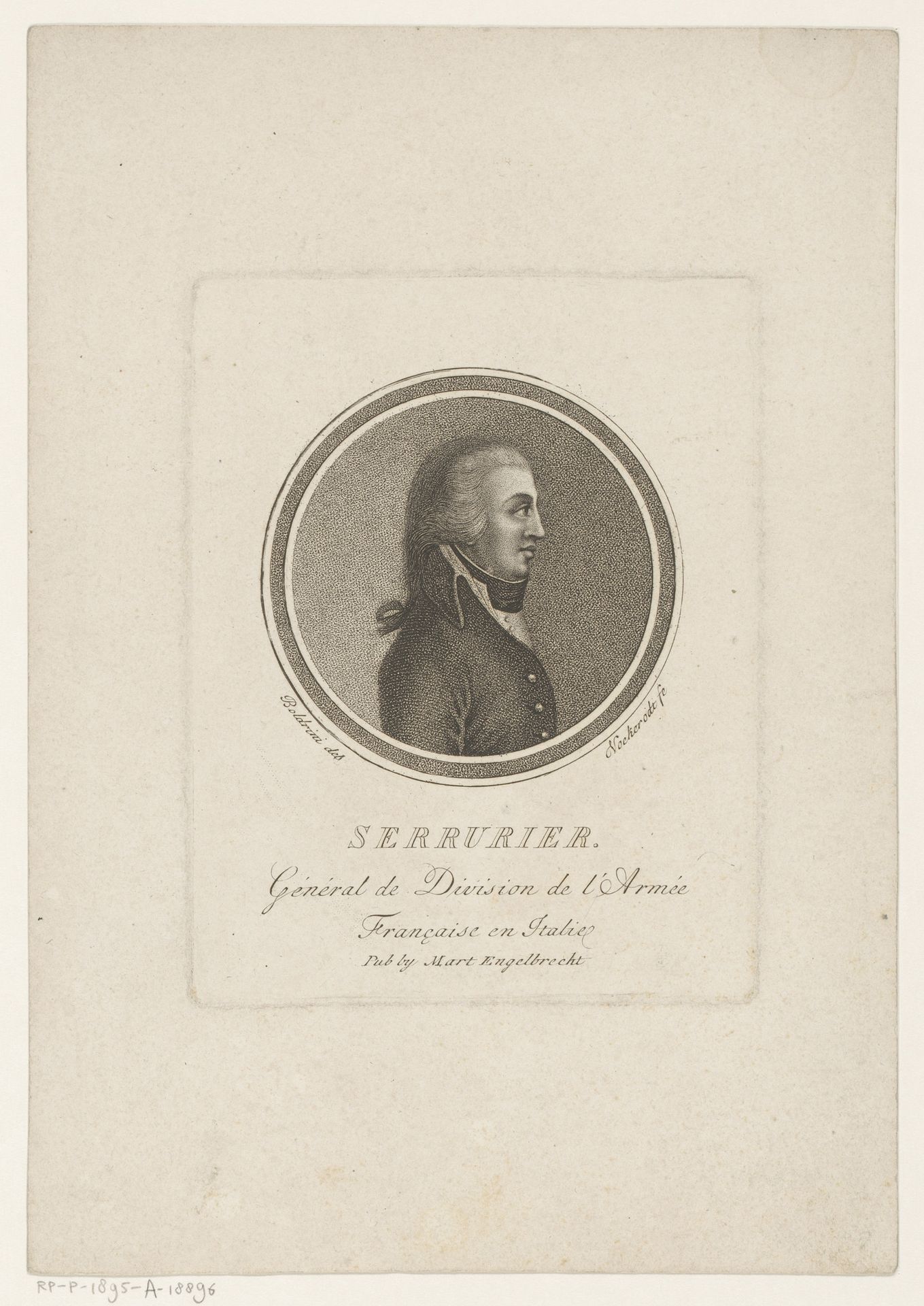 Portret van Jean-Mathieu-Philibert Sérurier by Vitus Jeremias Vockerot