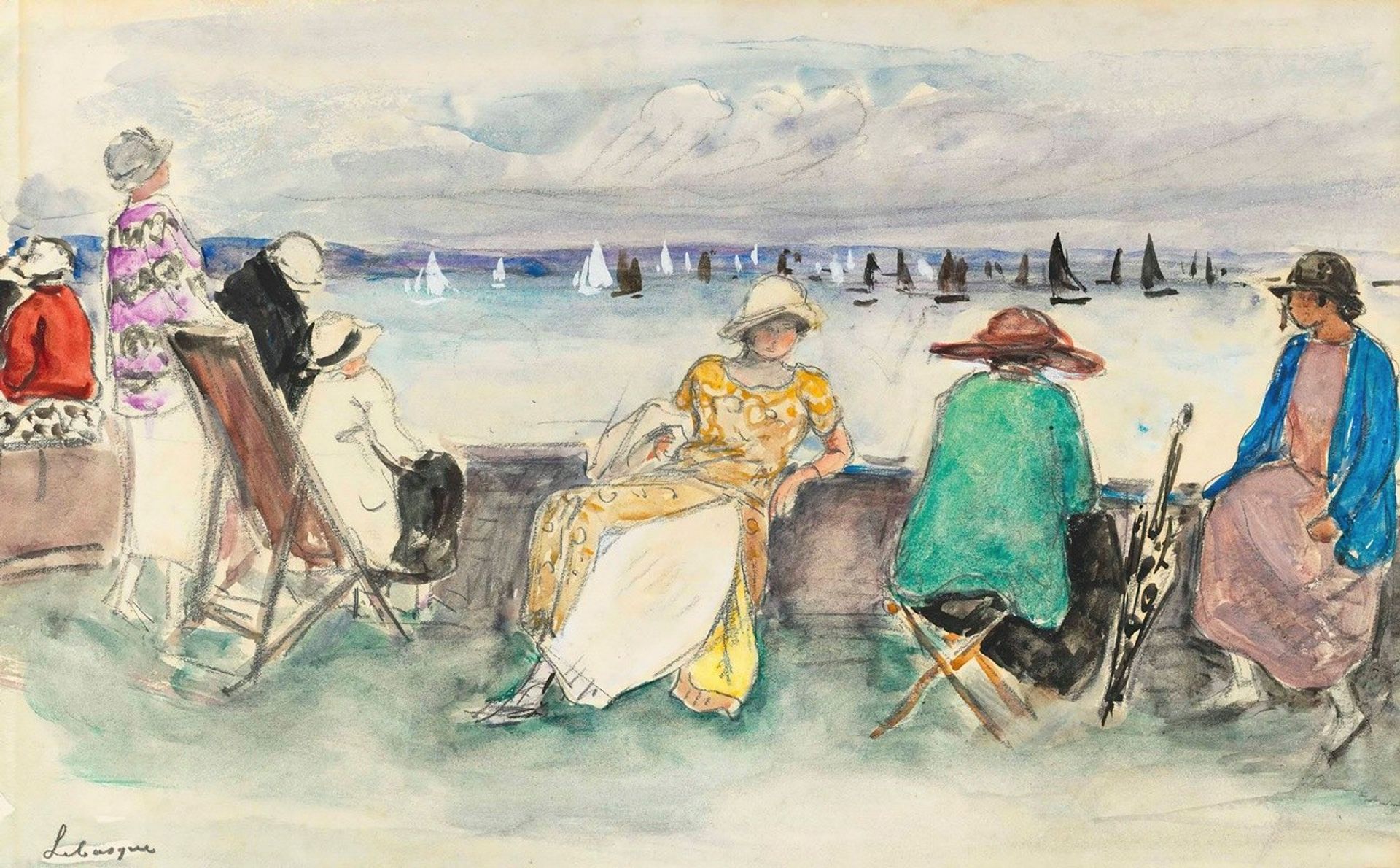Femme aux régates by Henri Lebasque