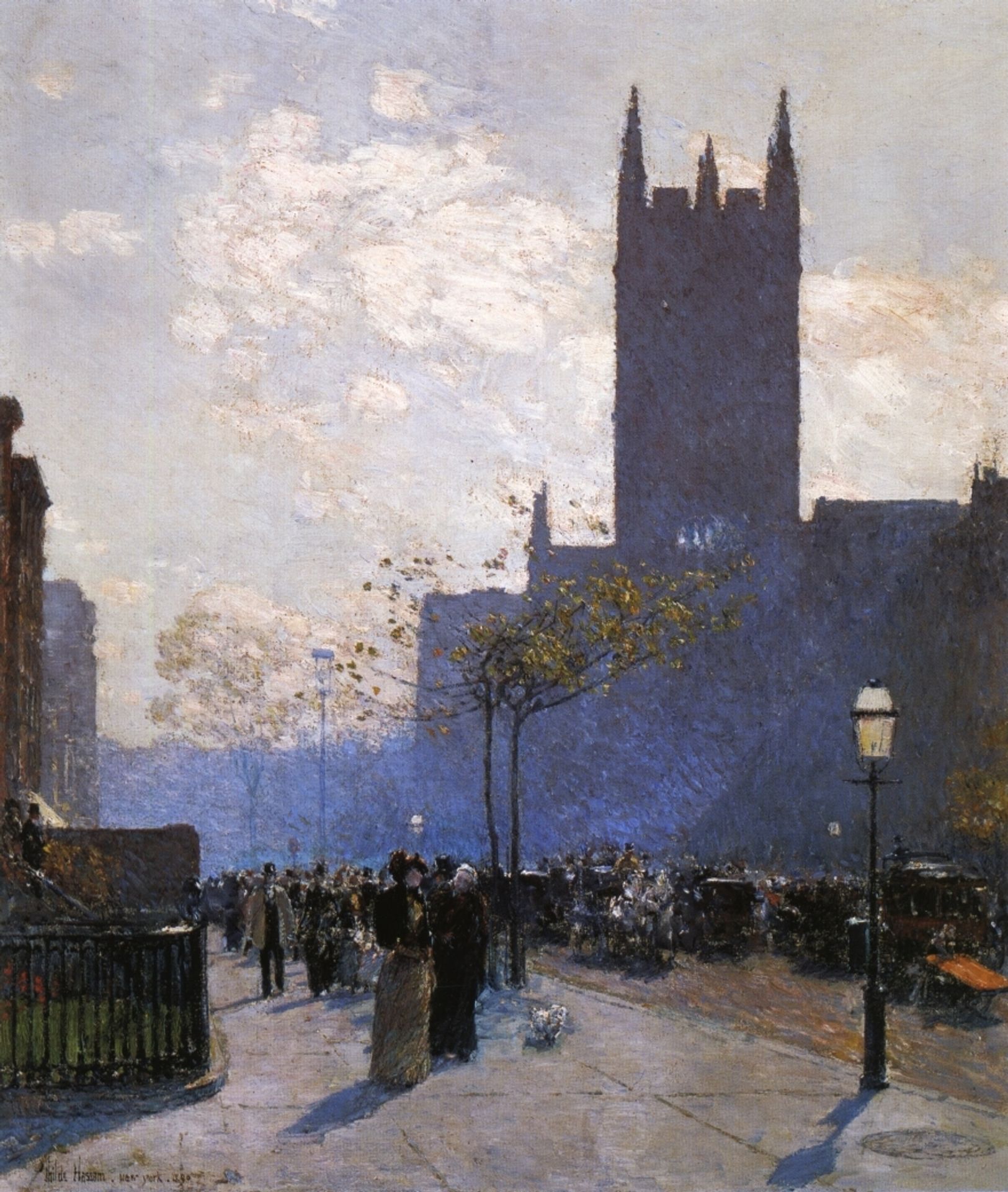 Lower Fifth Avenue by Childe Hassam