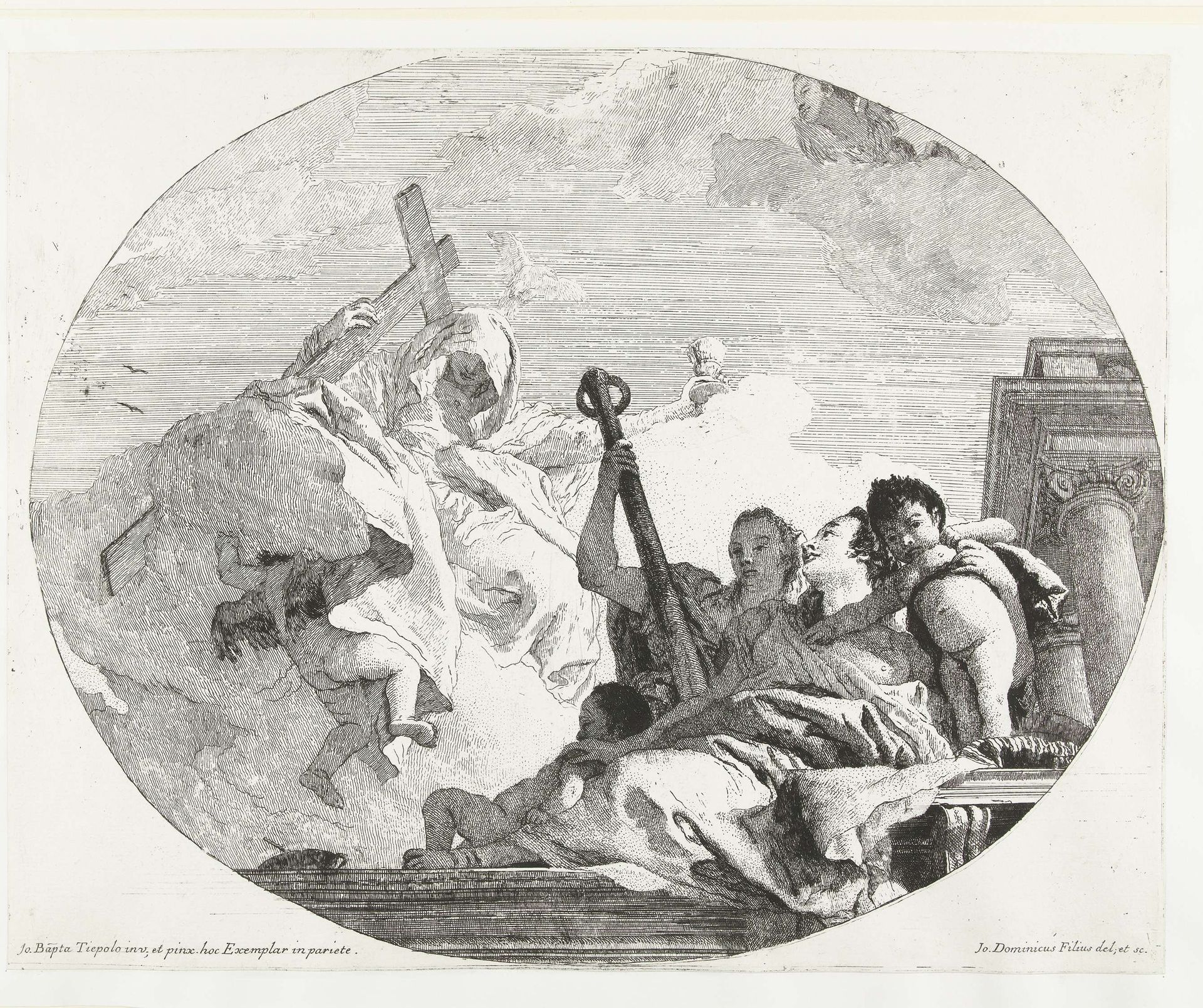 Drie goddelijke deugden by Giovanni Domenico Tiepolo