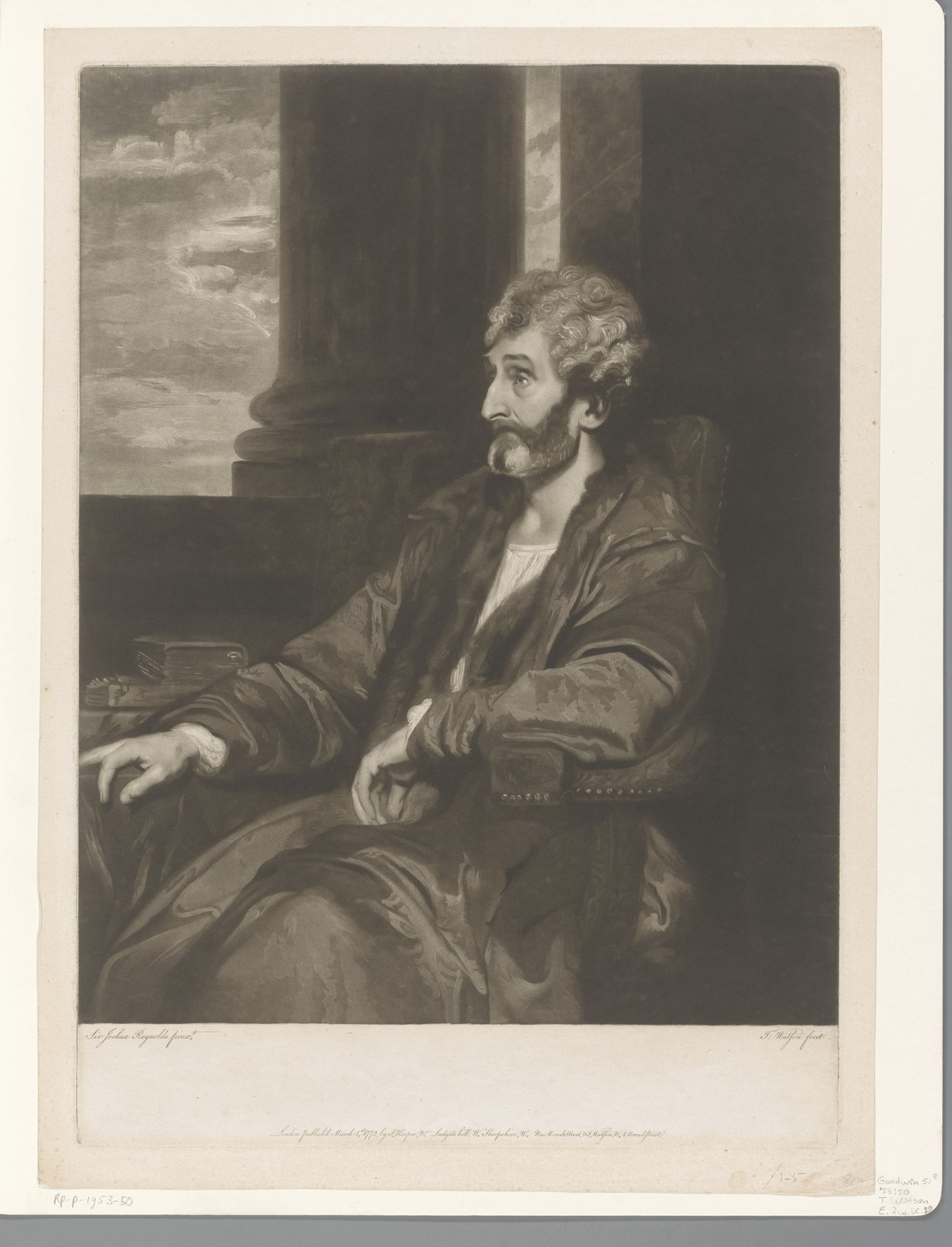 Portret van George White by Thomas Watson