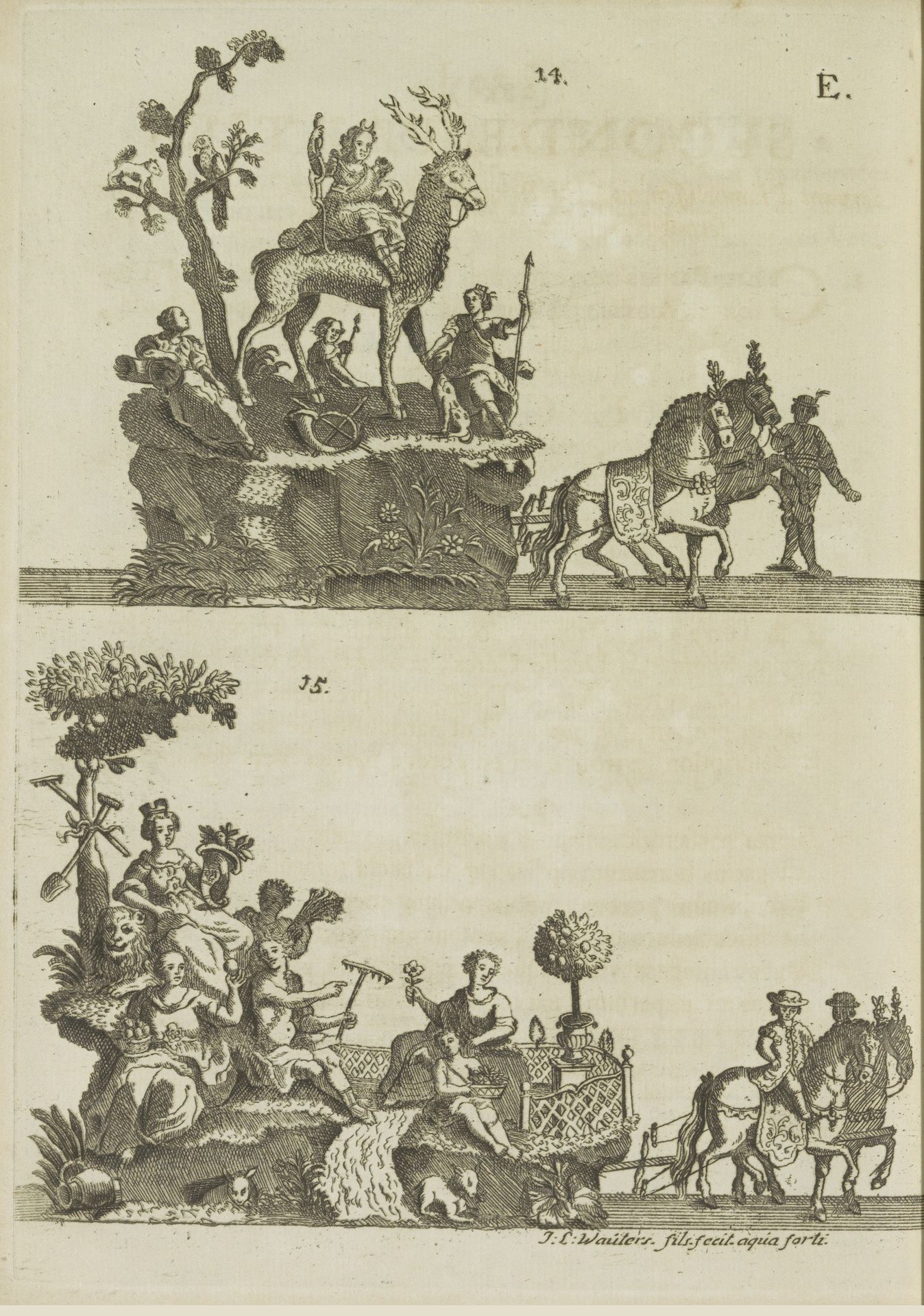 Blad E: achtste praalwagen, 1767 by Lieven Wouters