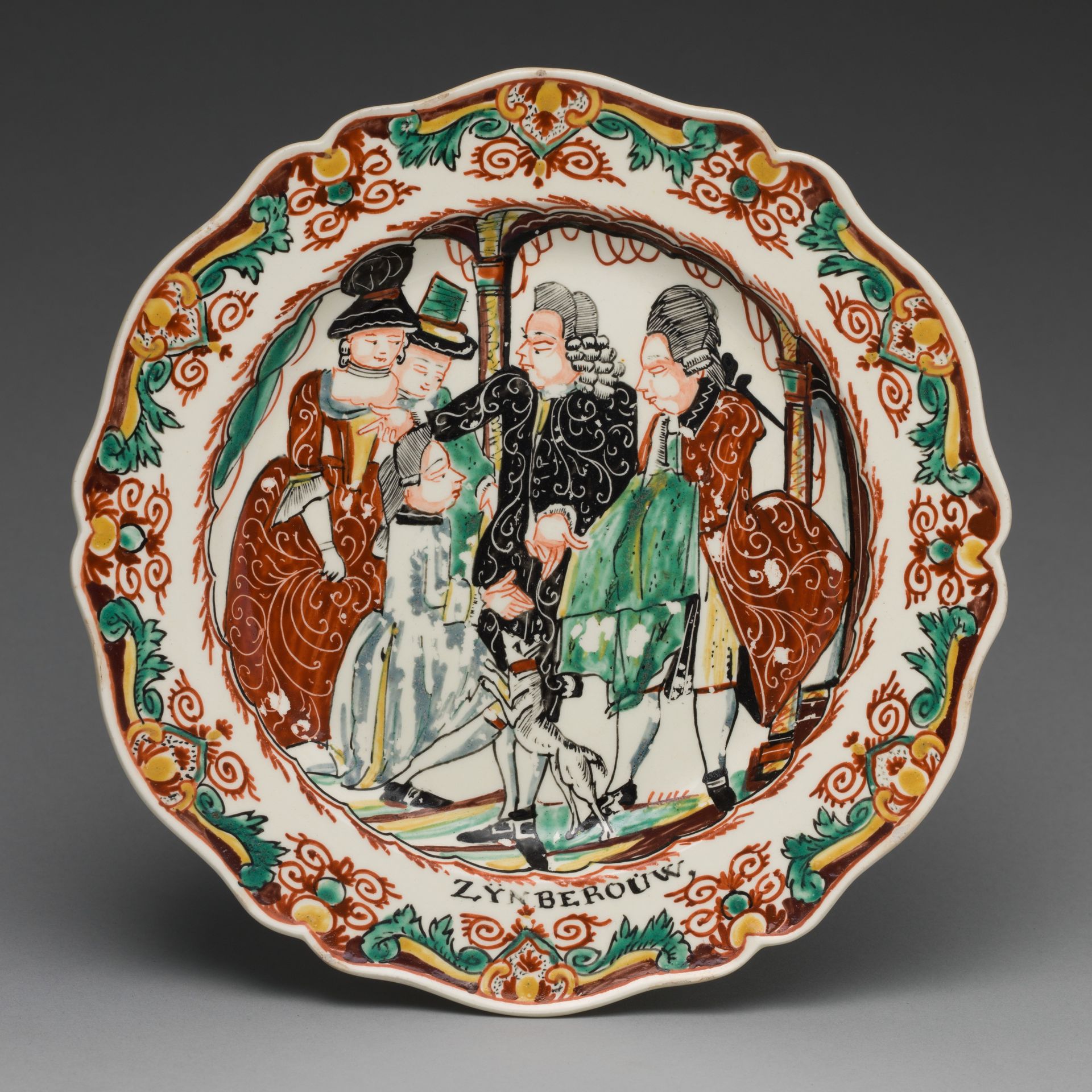 Plate (part of a set of six) by John Turner