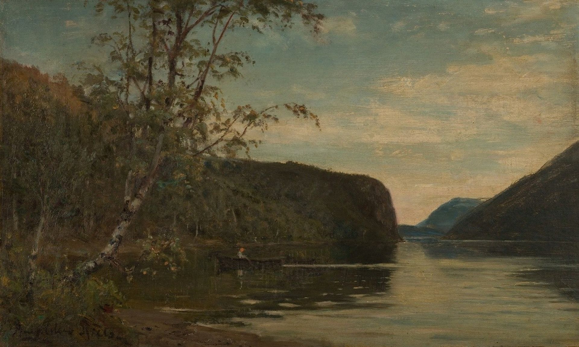 Fra Hornindalsvannet, Nordfjord by Amaldus Nielsen