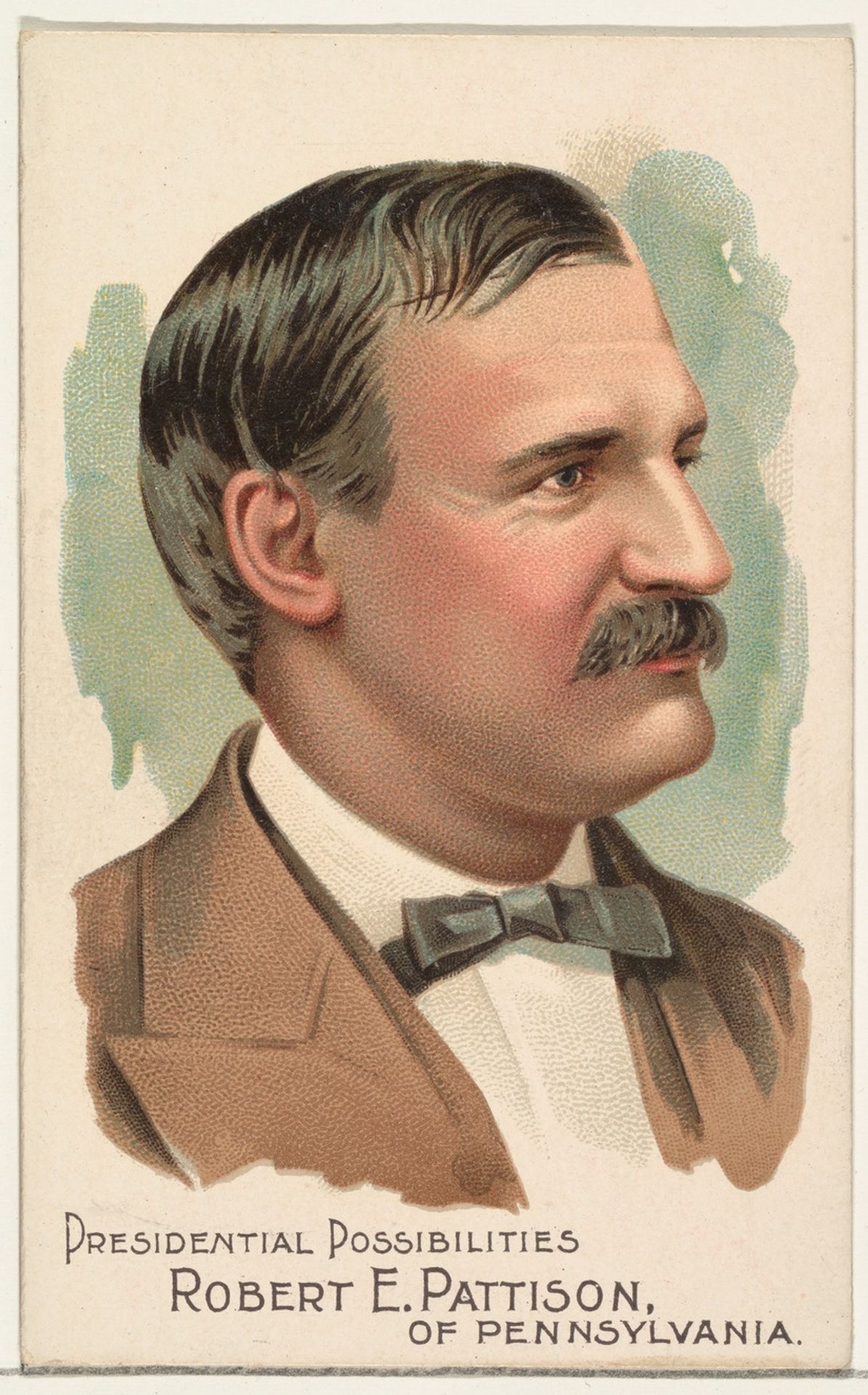 Robert E. Pattison of Pennsylvania, from the Presidential Possibilities series (N124) issued by Duke Sons & Co. to promote Honest Long Cut Tobacco by W. Duke, Sons & Co.
