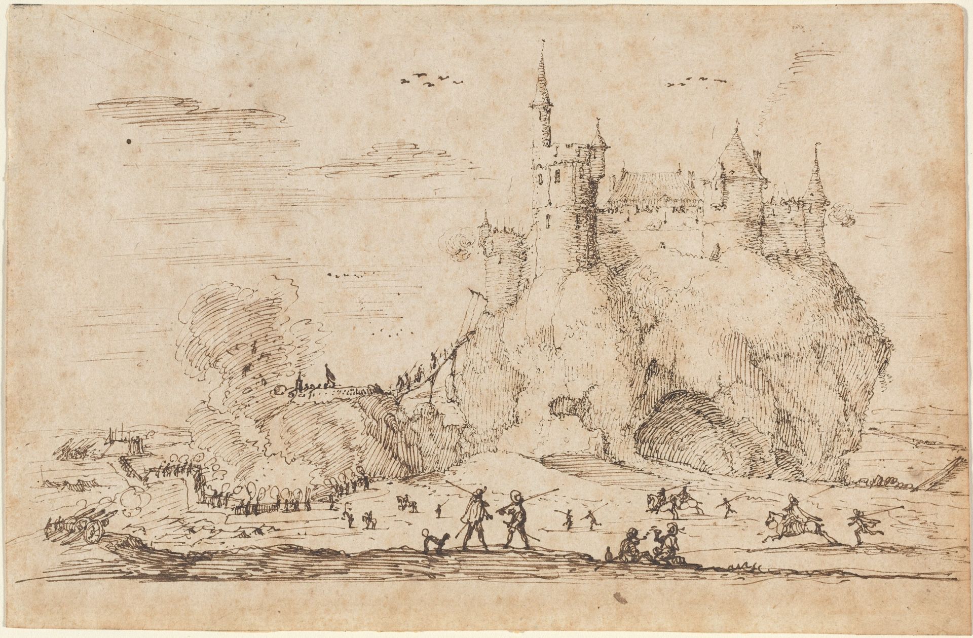 Castle under Siege by Israel Silvestre